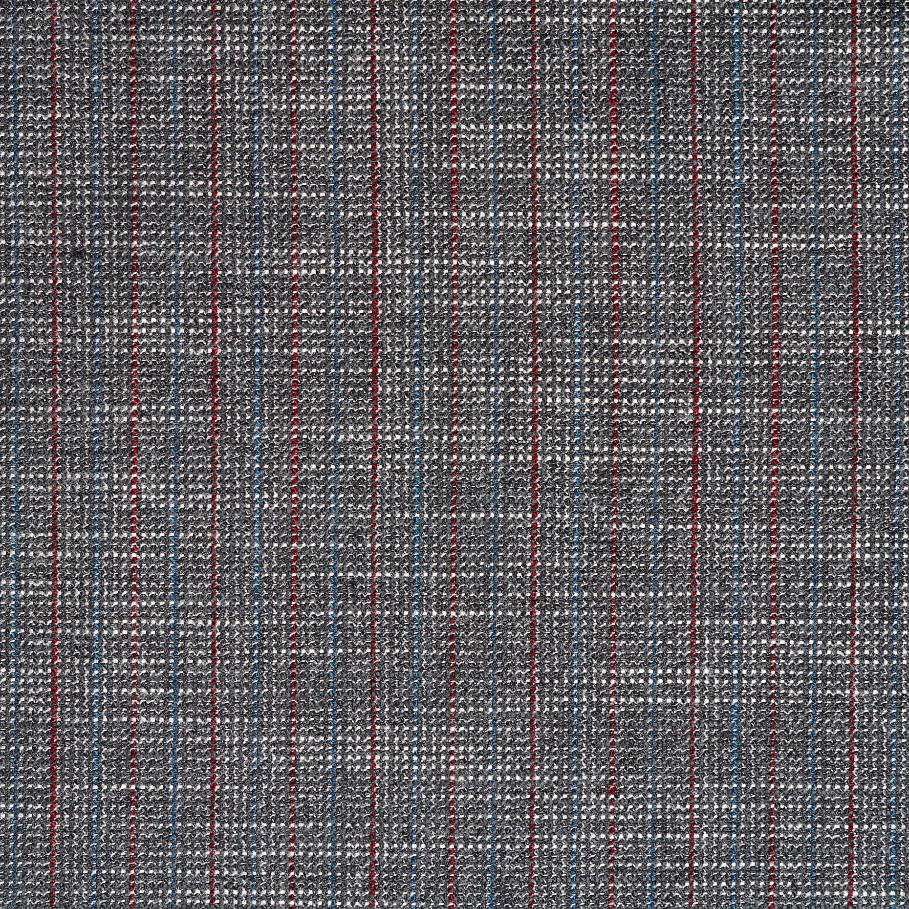 Flanella, Lana Vergine, Pinstripes, Charcoal Gray (F000043150) - Trama
