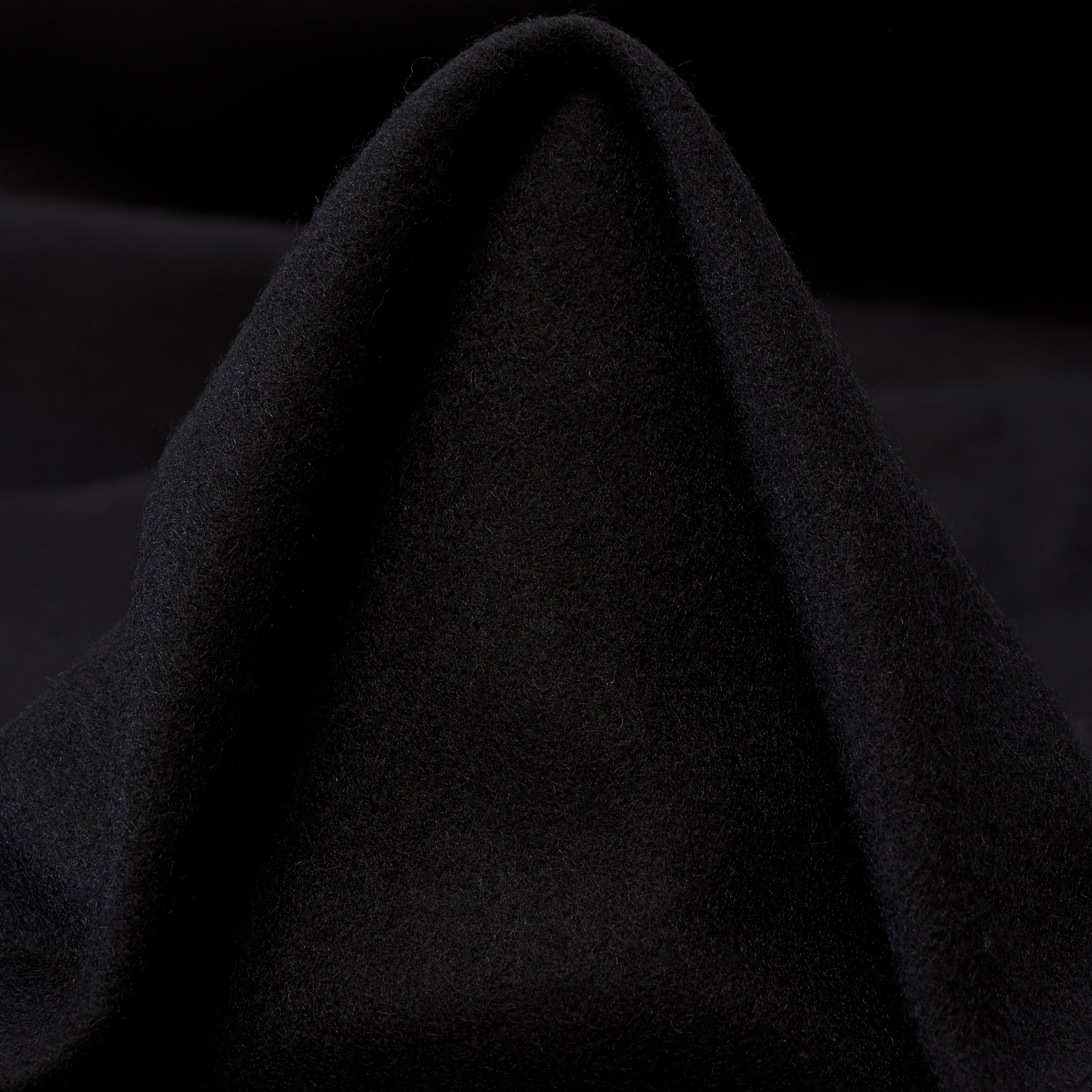 DRAP, WOOL CASHMERE, RAVEN BLACK (F000035832)