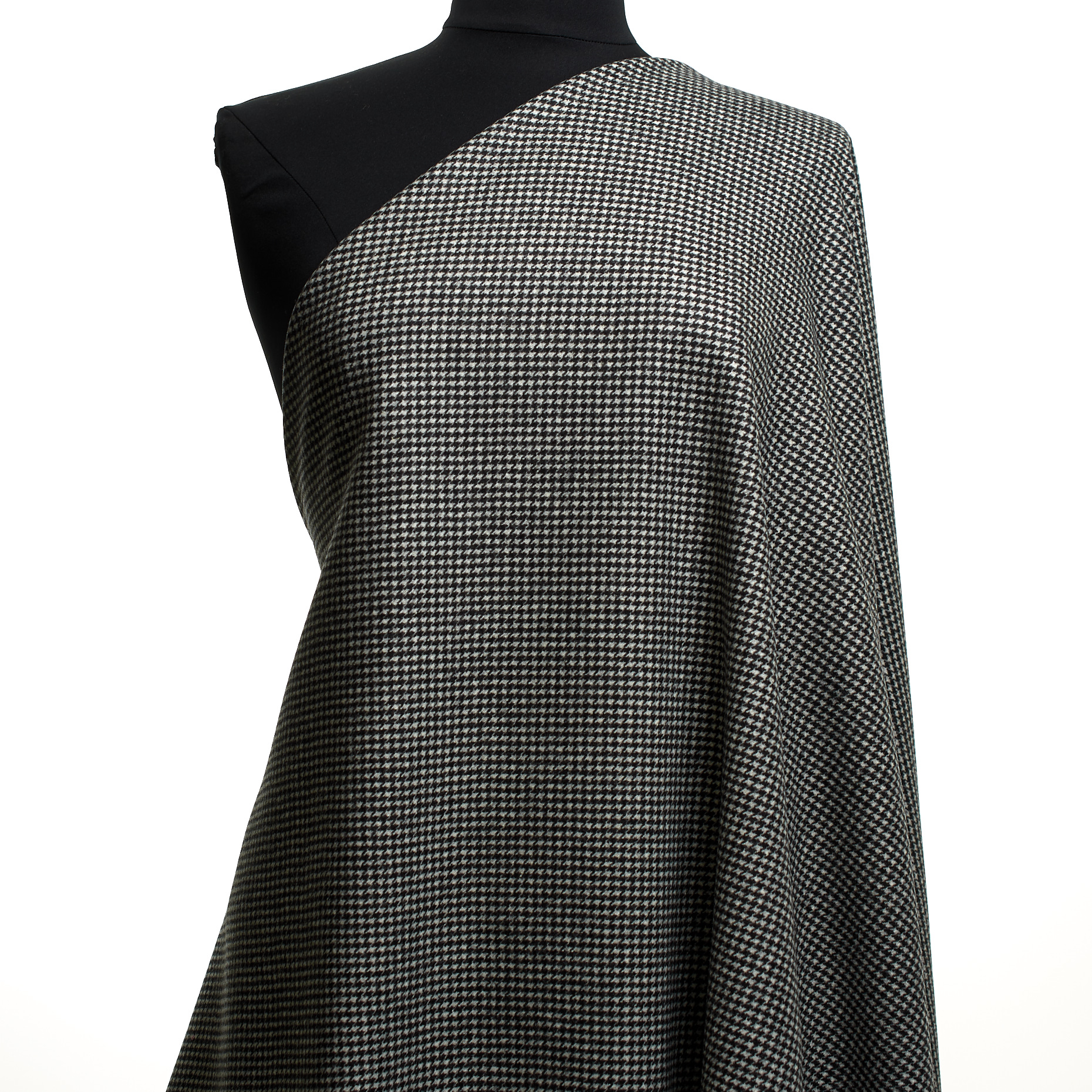 WOOL, LYOCELL, HOUNDSTOOTH, RAVEN BLACK&BRILLIANT WHITE (F000047864) - Mannequin