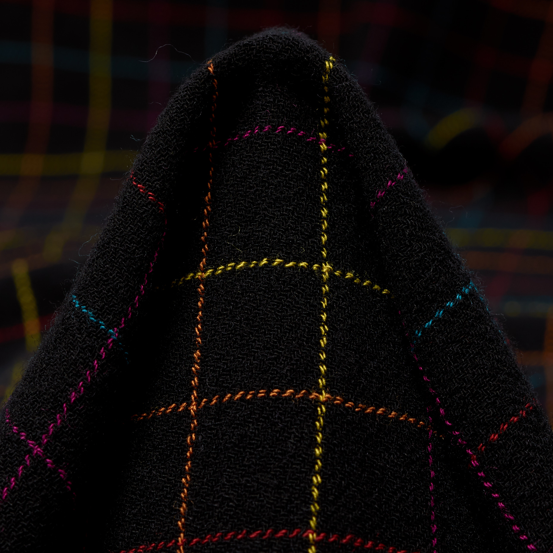 CRÊPE, VISCOSE, VIRGIN WOOL, JET BLACK (F000045519)