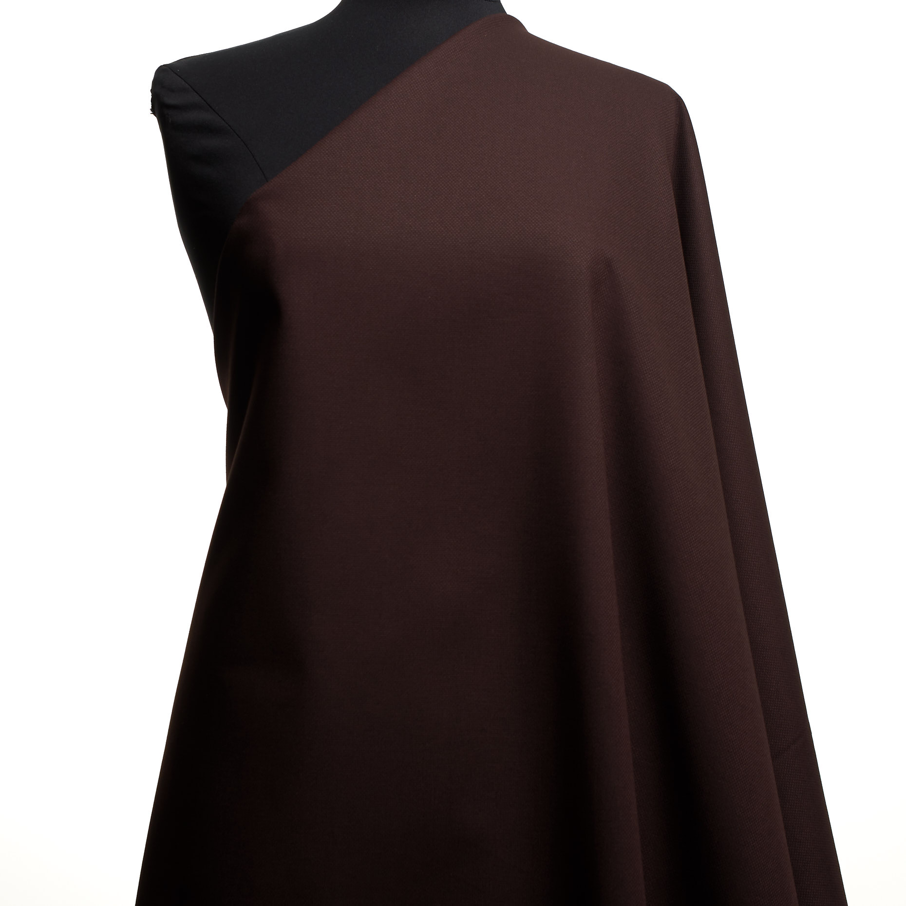 Хлопок, Матовая, Стрейч, Seal Brown (F000036092) - Манекен