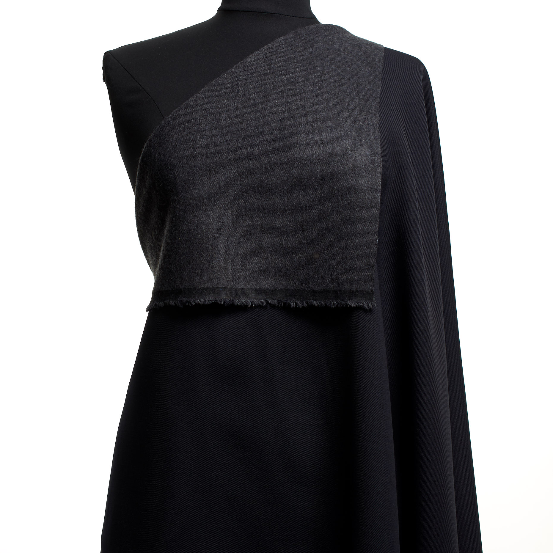 Twill, Wool Blend, Elastic, Parisian Night (F000044550) - Mannequin