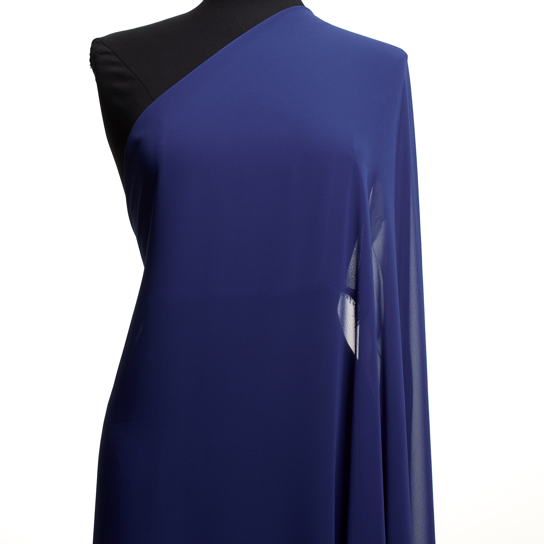 CHIFFON, CRÊPE, TRANSPARENT, DEEP ULTRAMARINE (F000035590) - Mannequin