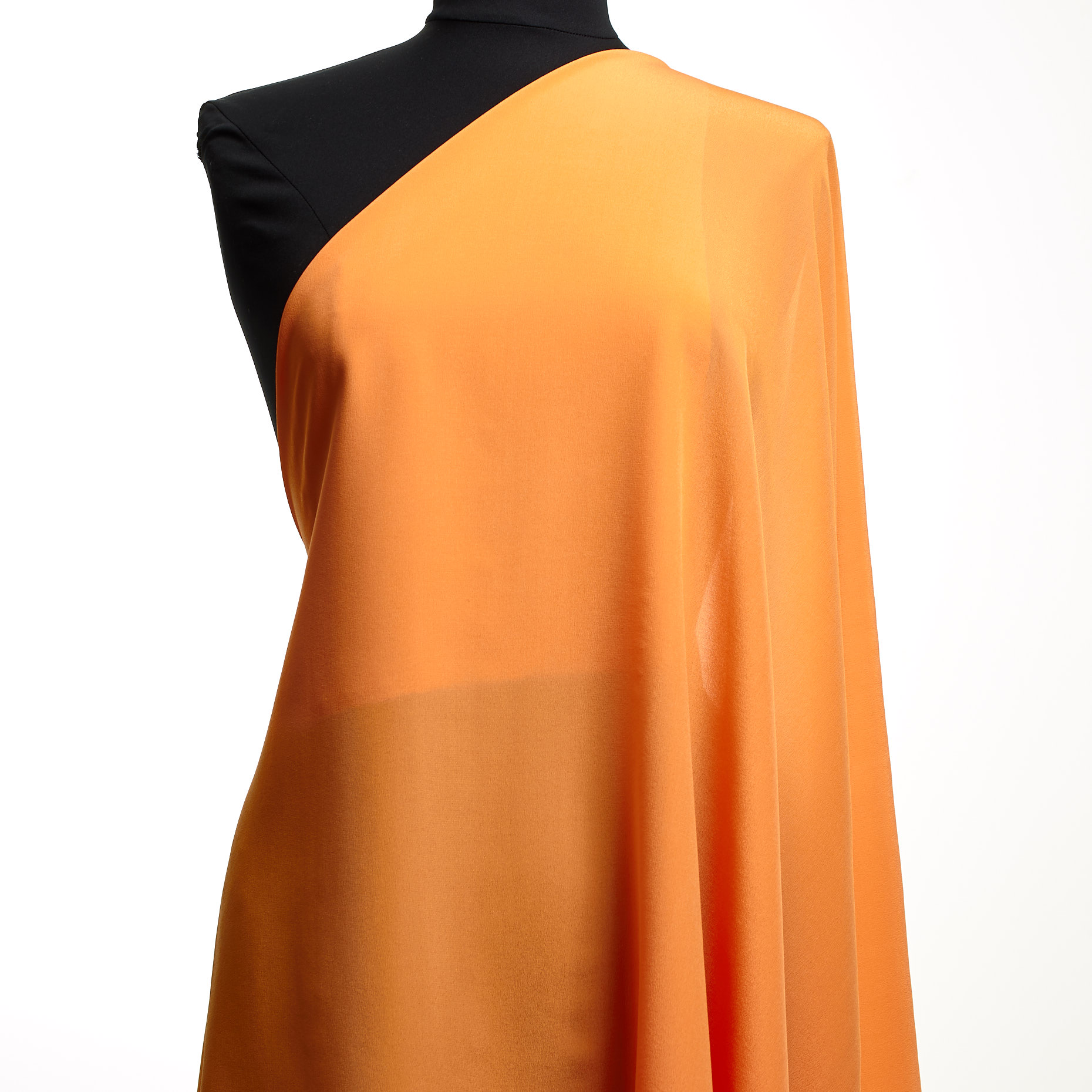 Crêpe De Chine, Seide, Apricot Cream (F000046953) - Schaufensterpuppe