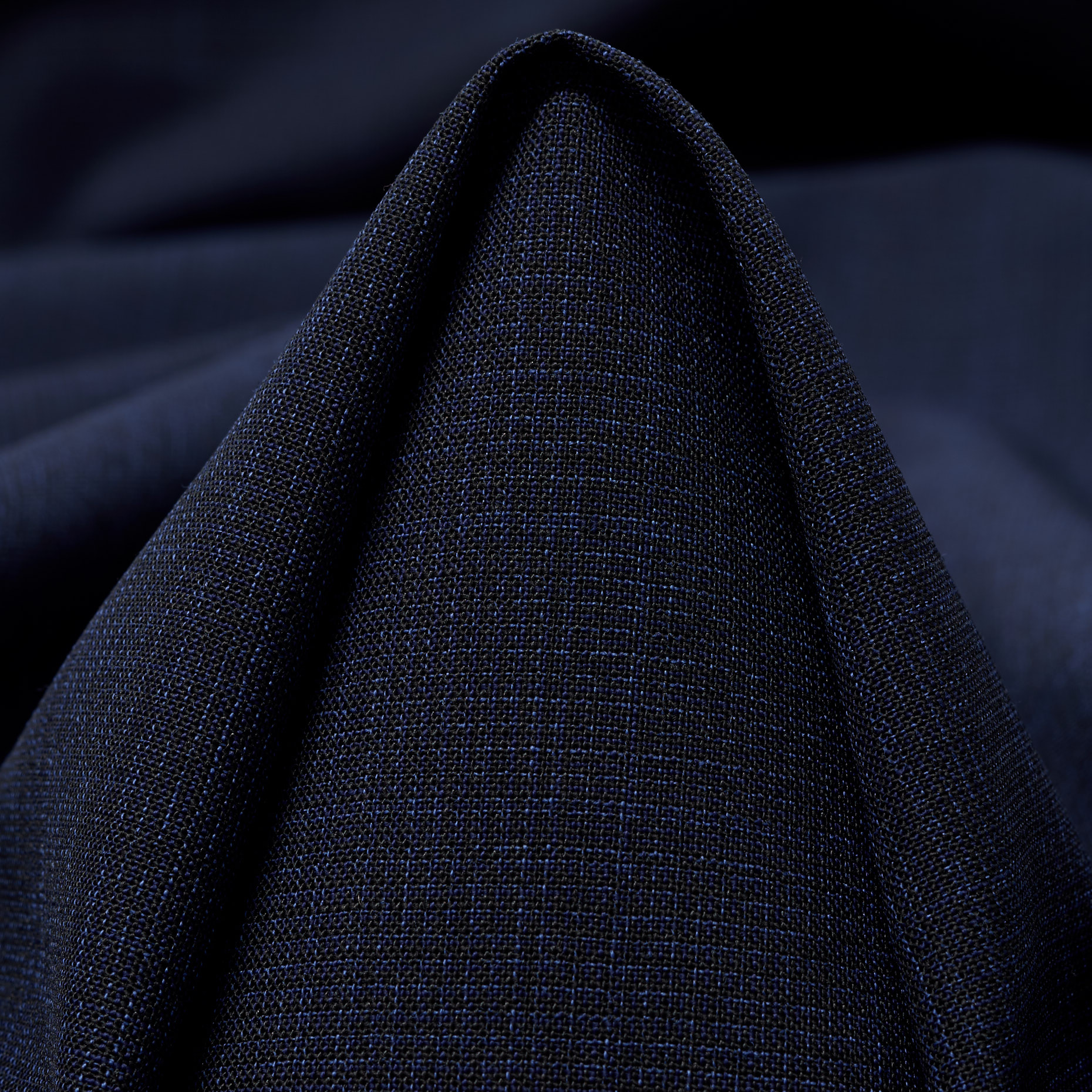 CRÊPE, VIRGIN WOOL, ELASTIC, PARISIAN NIGHT (F000045069)