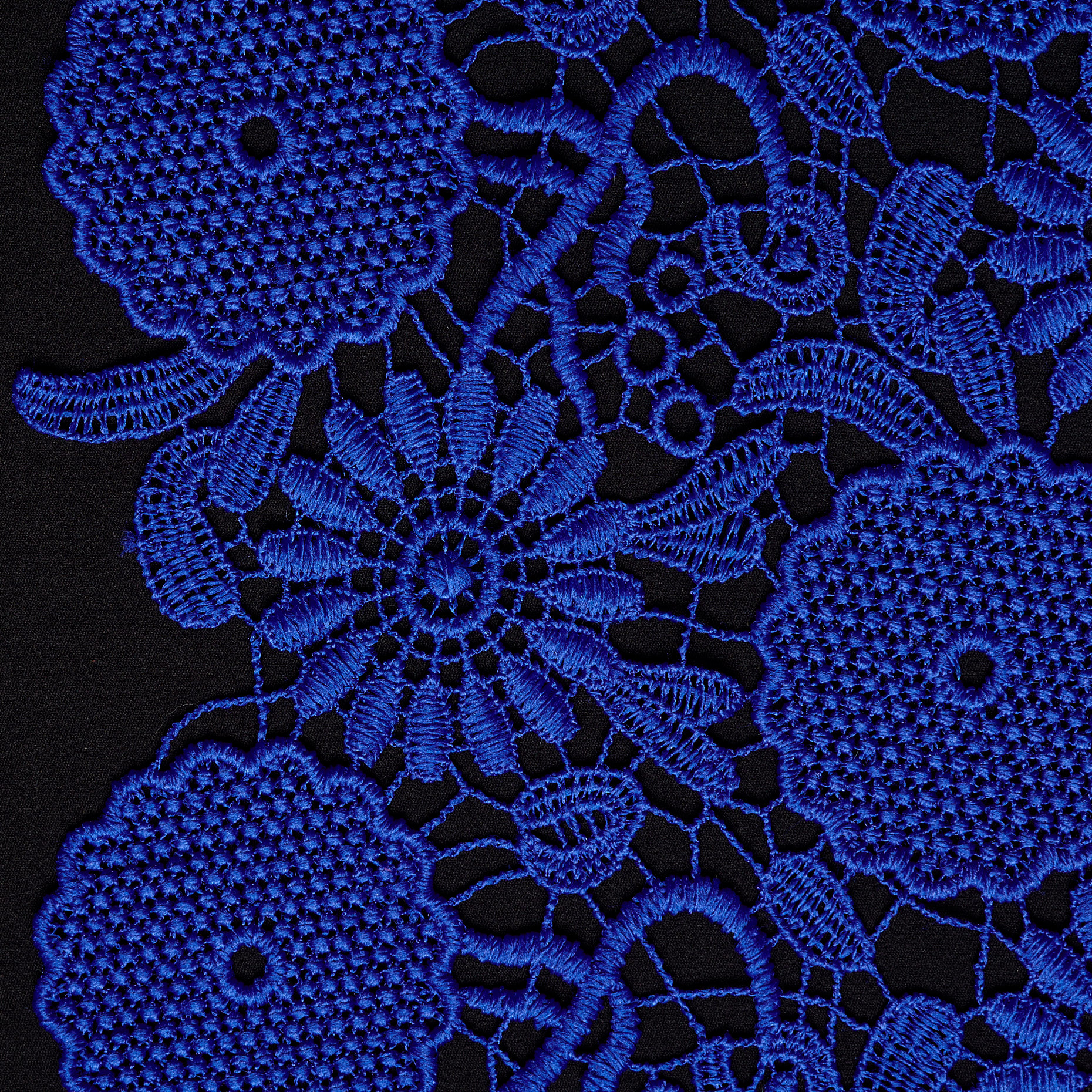 LACE, FLORAL, ULTRAMARINE (F000029290) - Texture