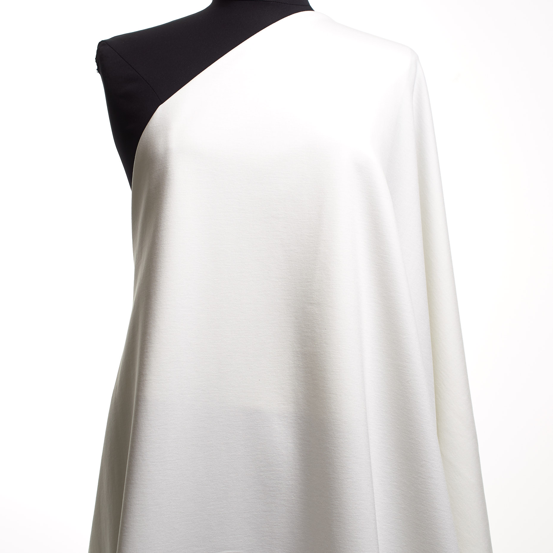 Jersey, Viscosa Riciclata, Punto Milano, Brilliant White (P000002360) - Manichino