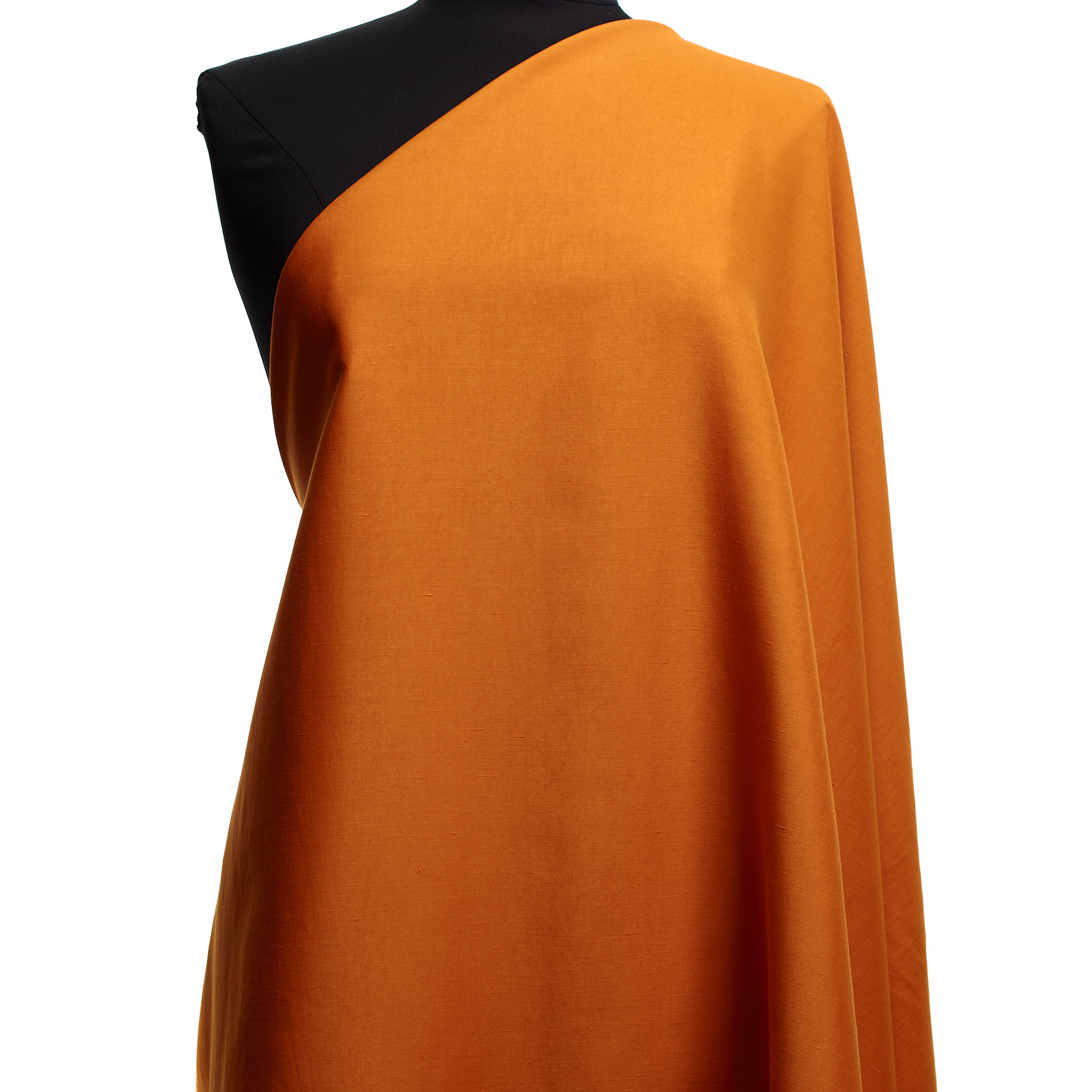 SATIN, LINEN, VISCOSE, PEACH CARAMEL (T0000569) - Mannequin
