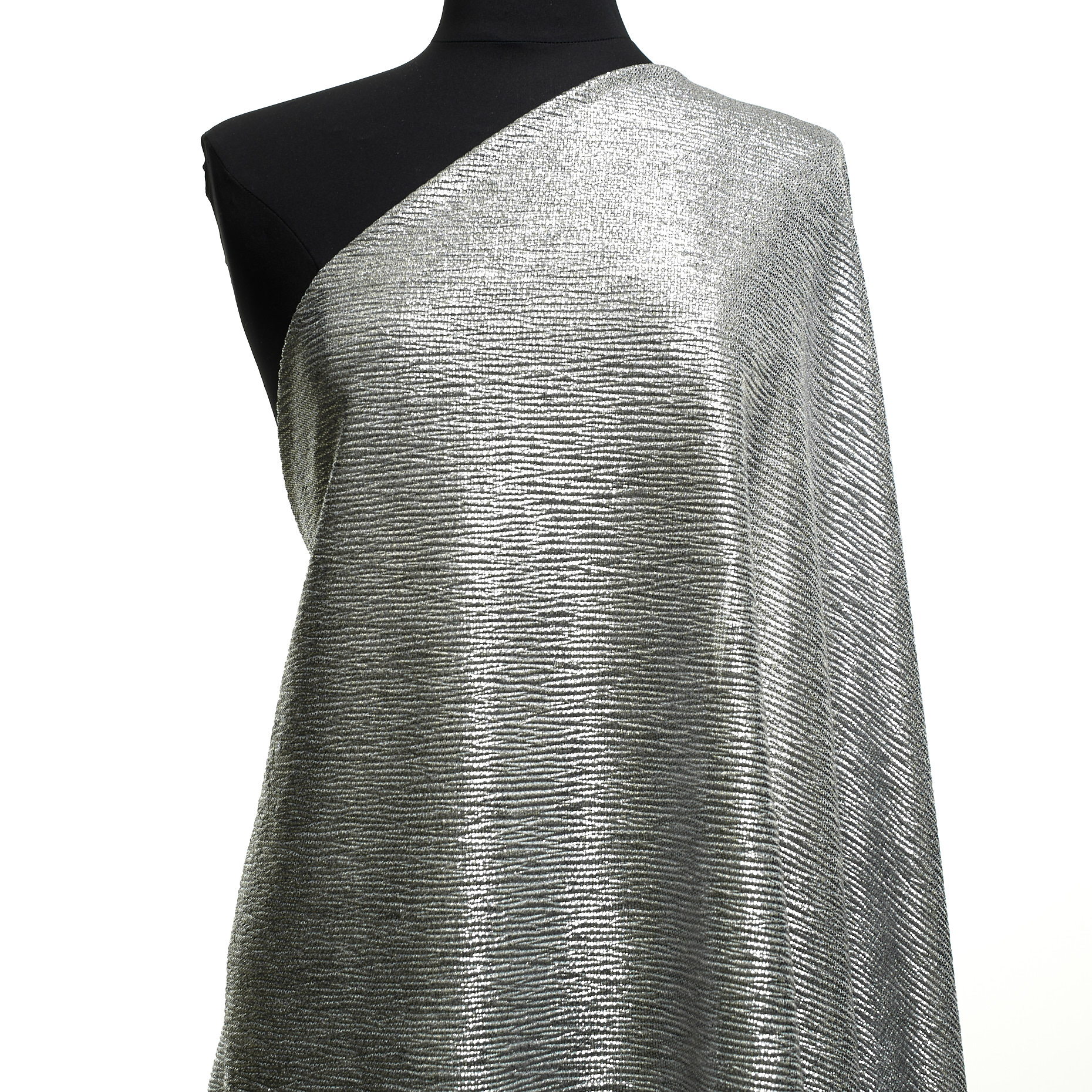 Jersey, Metálico, Elástico, Silver (F000048653) - Maniquí