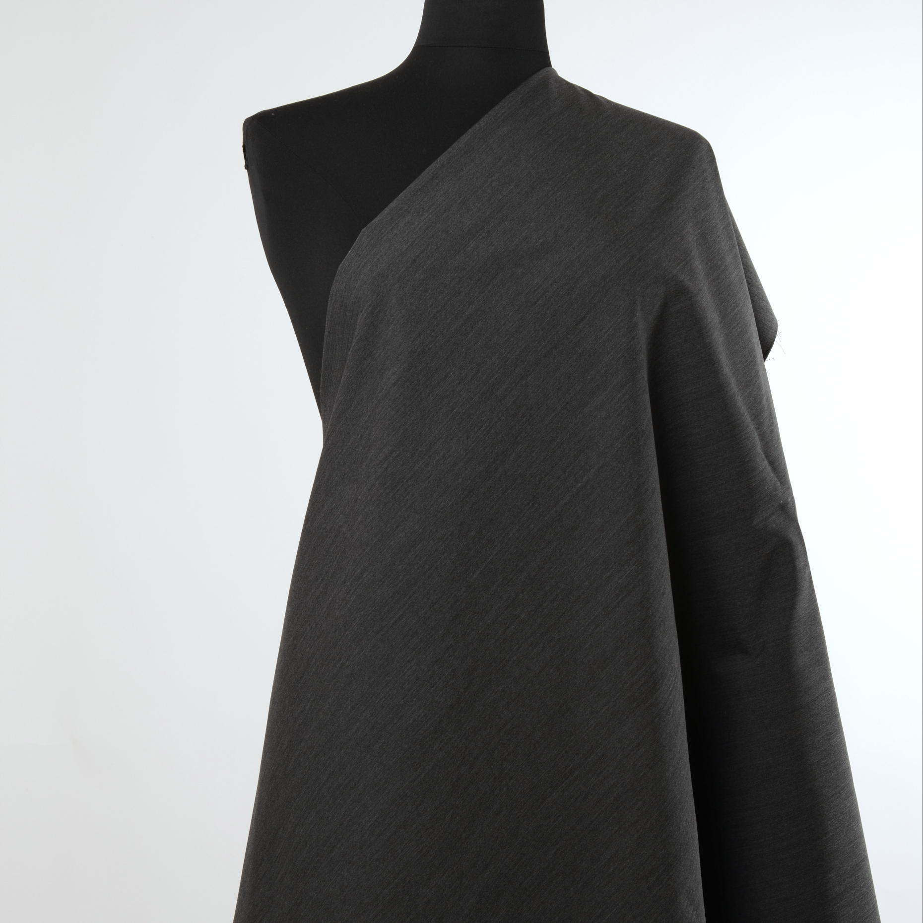 Тонкая шерсть , Вискоза, Меланж, Ebony (F000016819) - Манекен