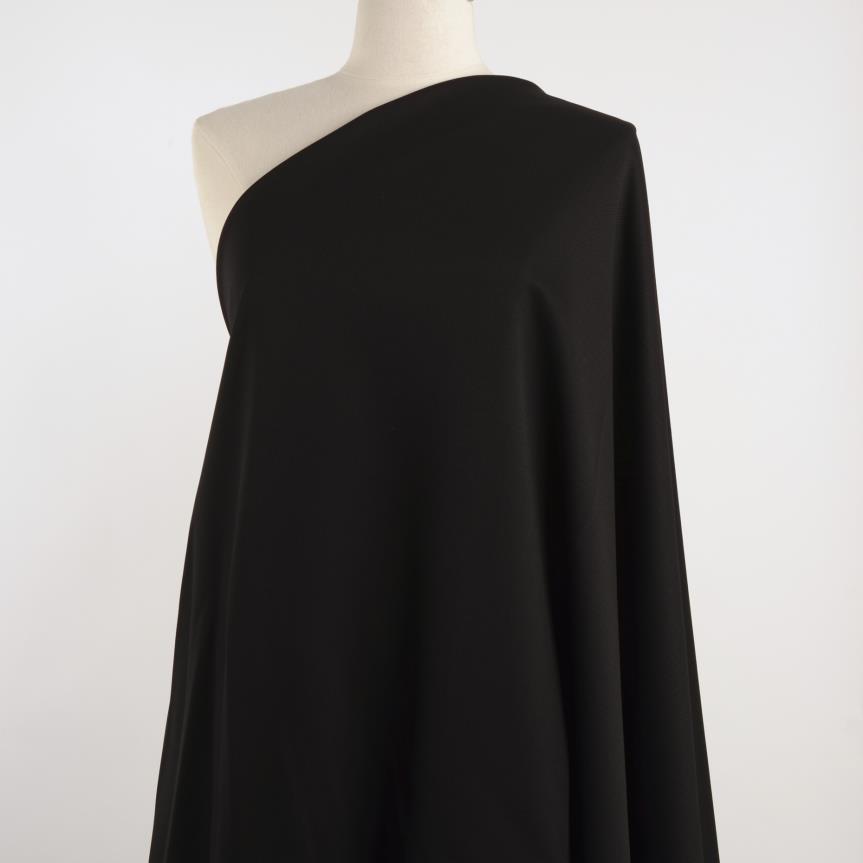 JERSEY, COTTON, ELASTIC, JET BLACK (F000031046) - Mannequin