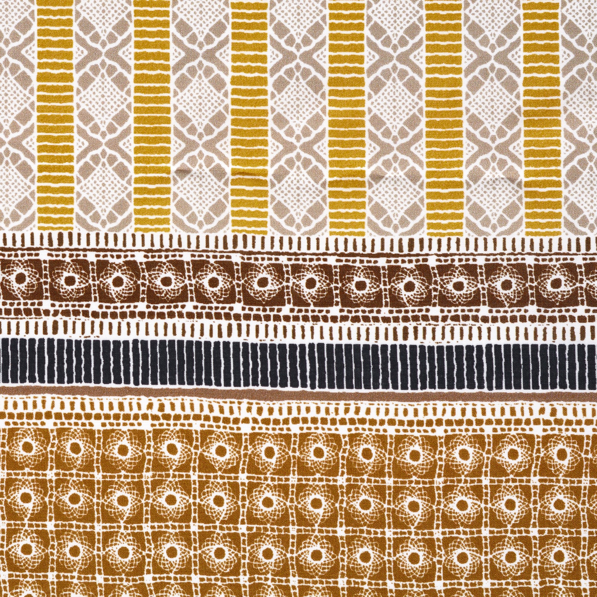 Voile, Viscose , Imprimé, Biscuit (F000032436) - Tissage