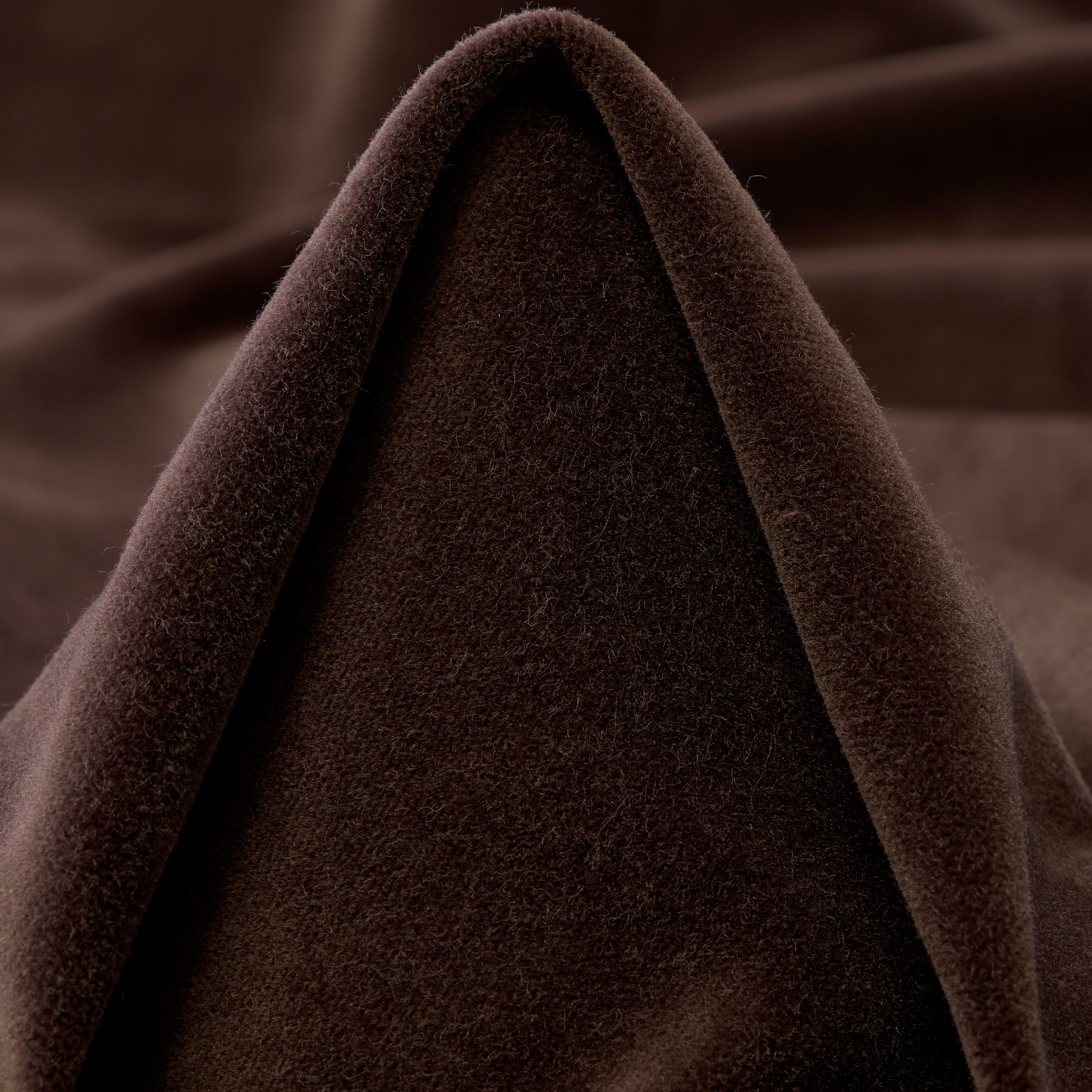 VELVET, COTTON, ELASTIC, CHOCOLATE BROWN (F000047807)