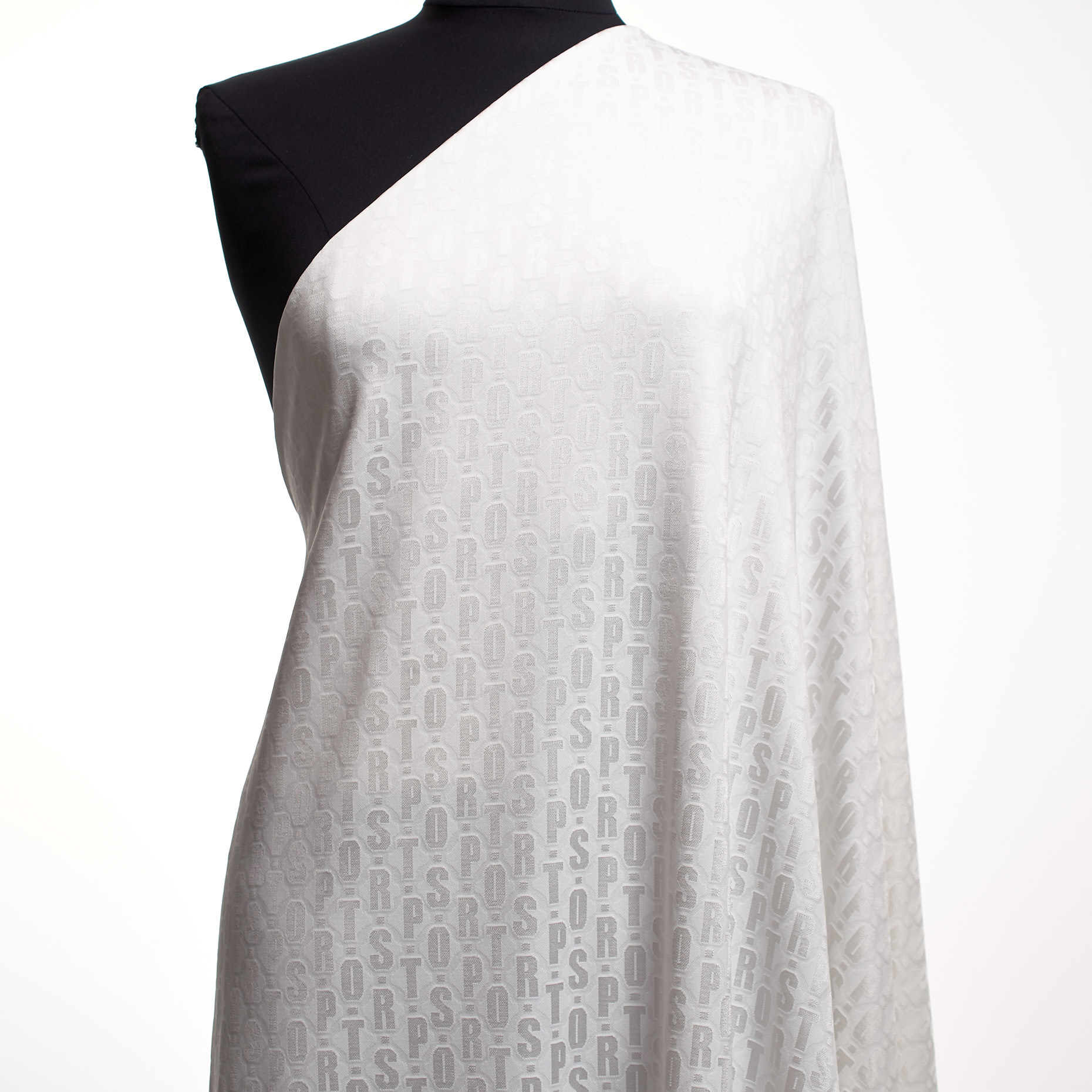 Żakard, Wiskoza, Ivory (F000042950) - Manekin