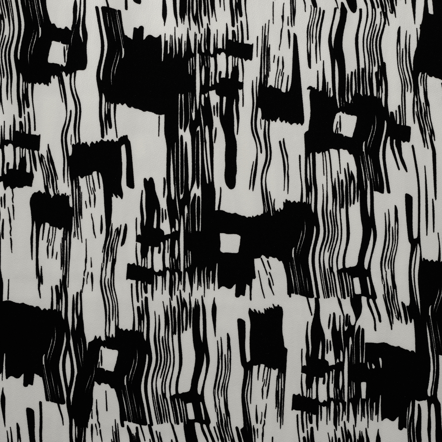 CRÊPE, VISCOSE, PRINTED, RAVEN BLACK&SNOW WHITE (F000016178) - Texture