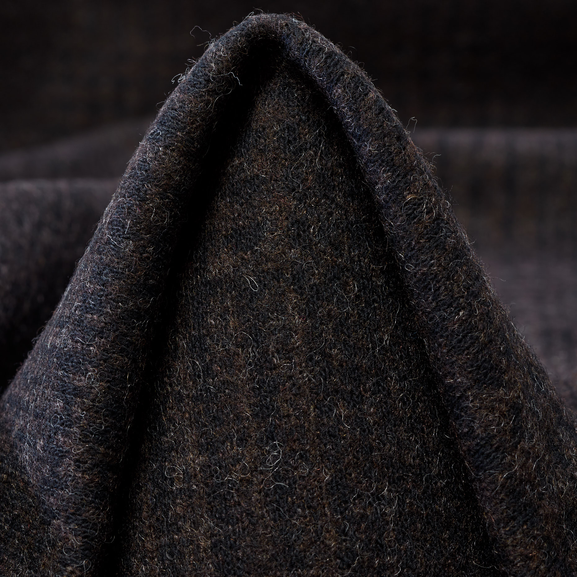 BOILED WOOL, COTTON BLEND, CHECK, TURKISH COFFEE (F000044387)