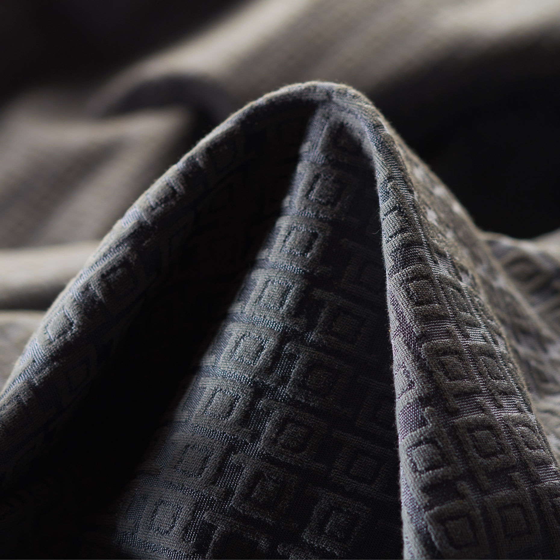 JACQUARD, COTTON, ELASTIC, ASPHALT (F000024643)