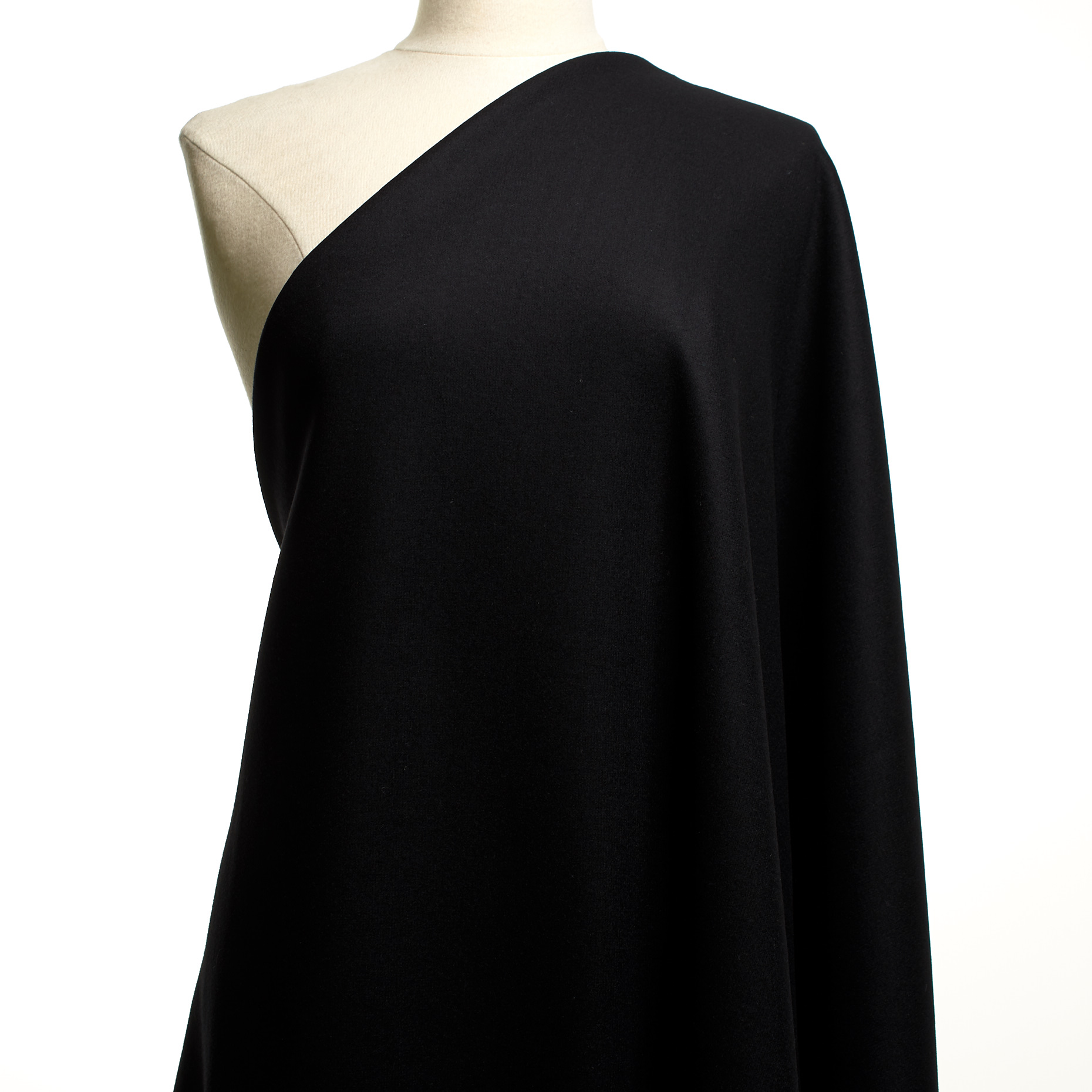 BOILED WOOL, RAVEN BLACK (F000047469) - Mannequin