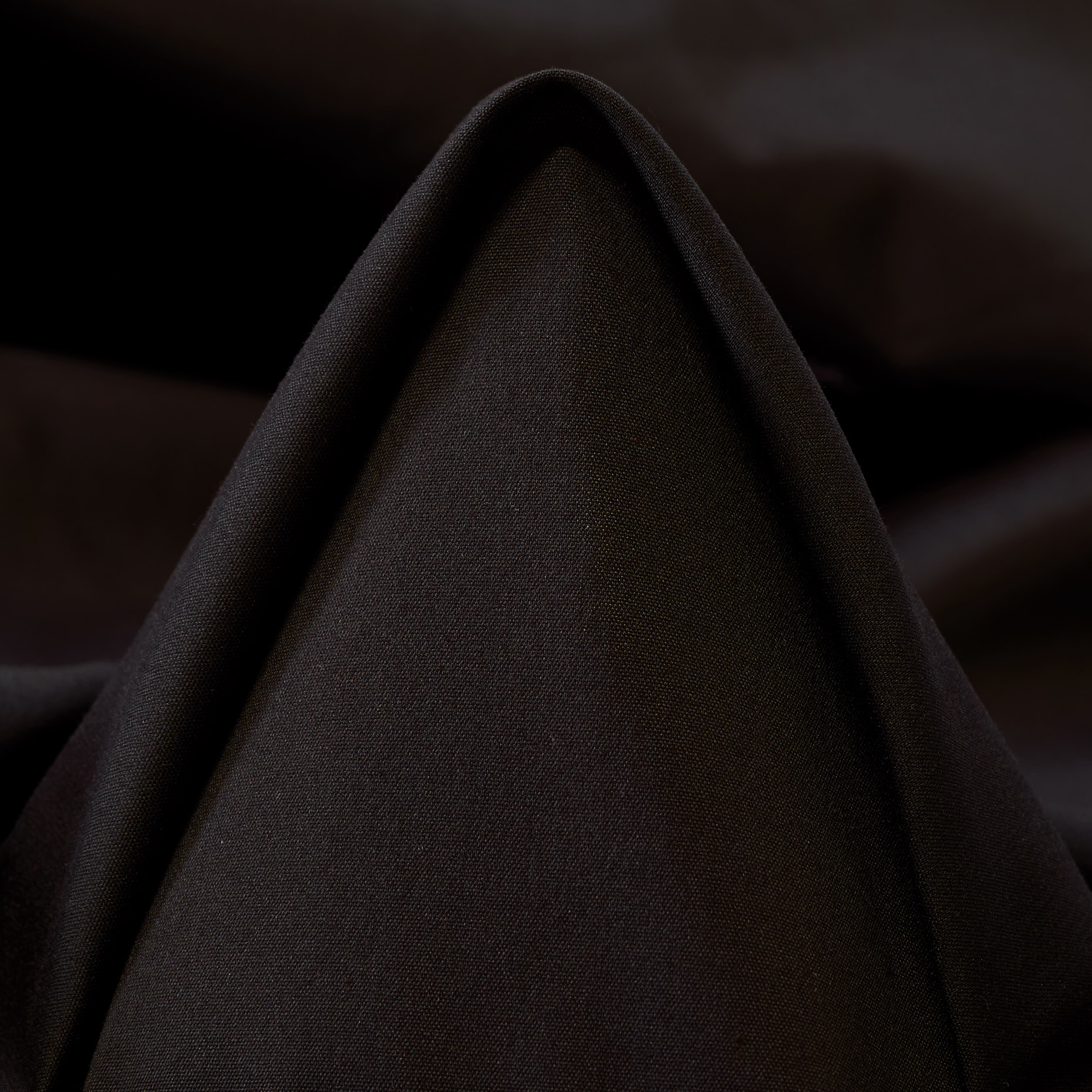 POPLIN, COTTON, ELASTIC, SEAL BROWN