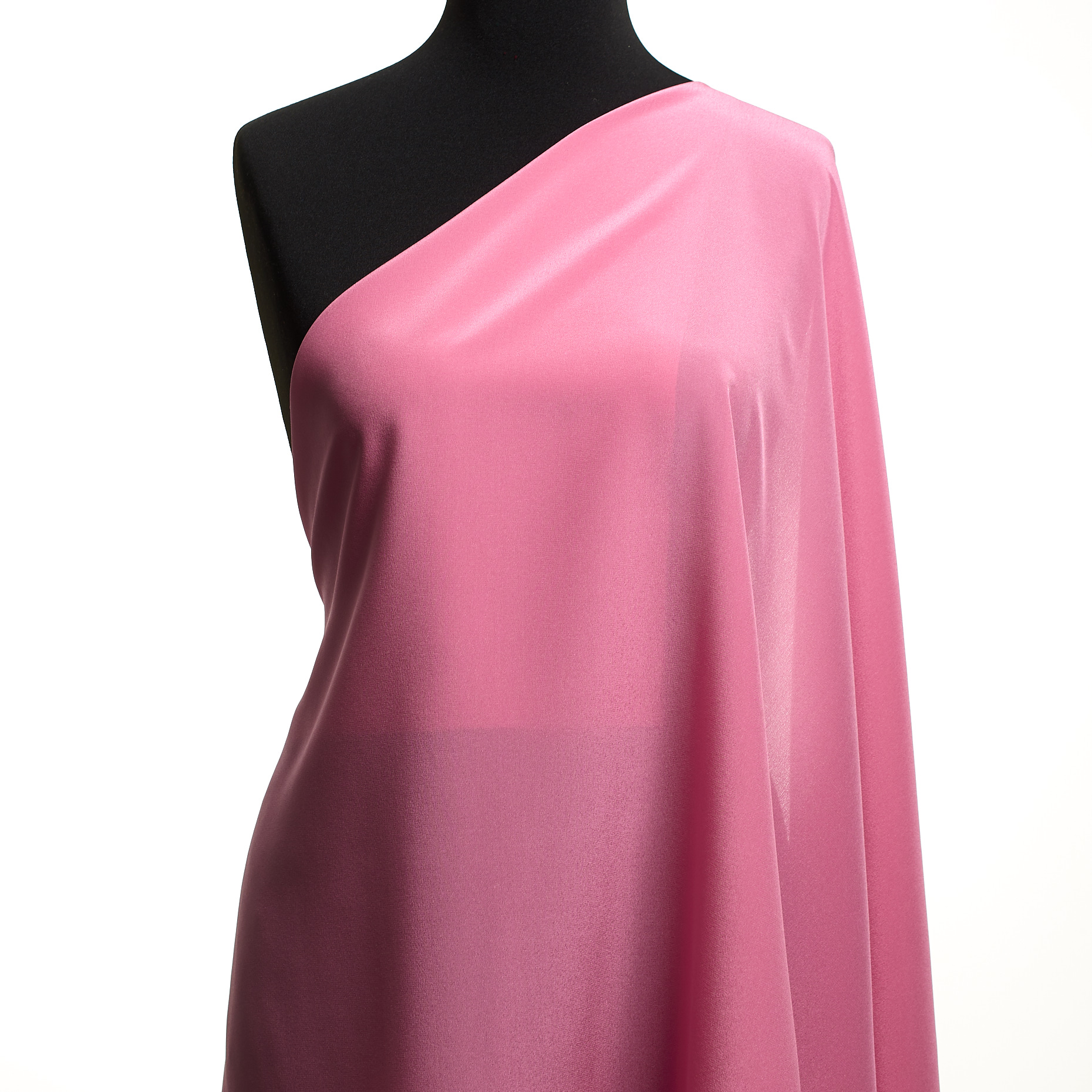 CRÊPE DE CHINE, SILK, BEGONIA PINK (F000049431) - Mannequin