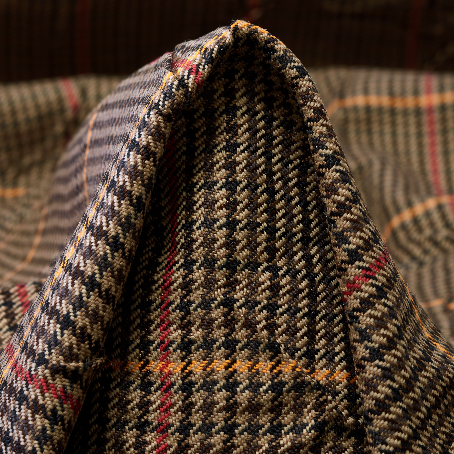 CRASH, WOOL, CHECK, GREIGE