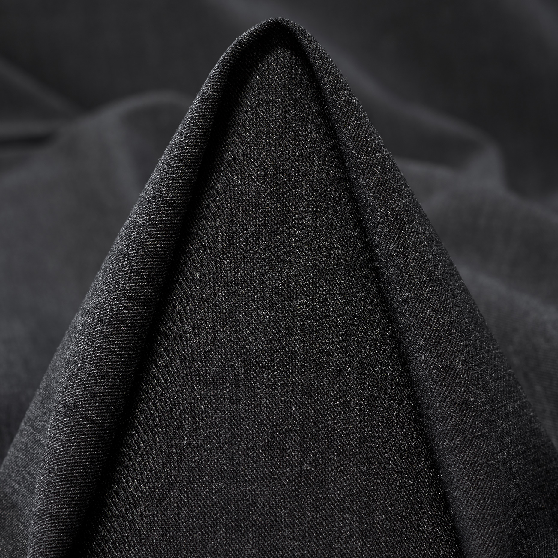 TWILL, VISCOSE BLEND, ELASTIC, BLACKENED PEARL
