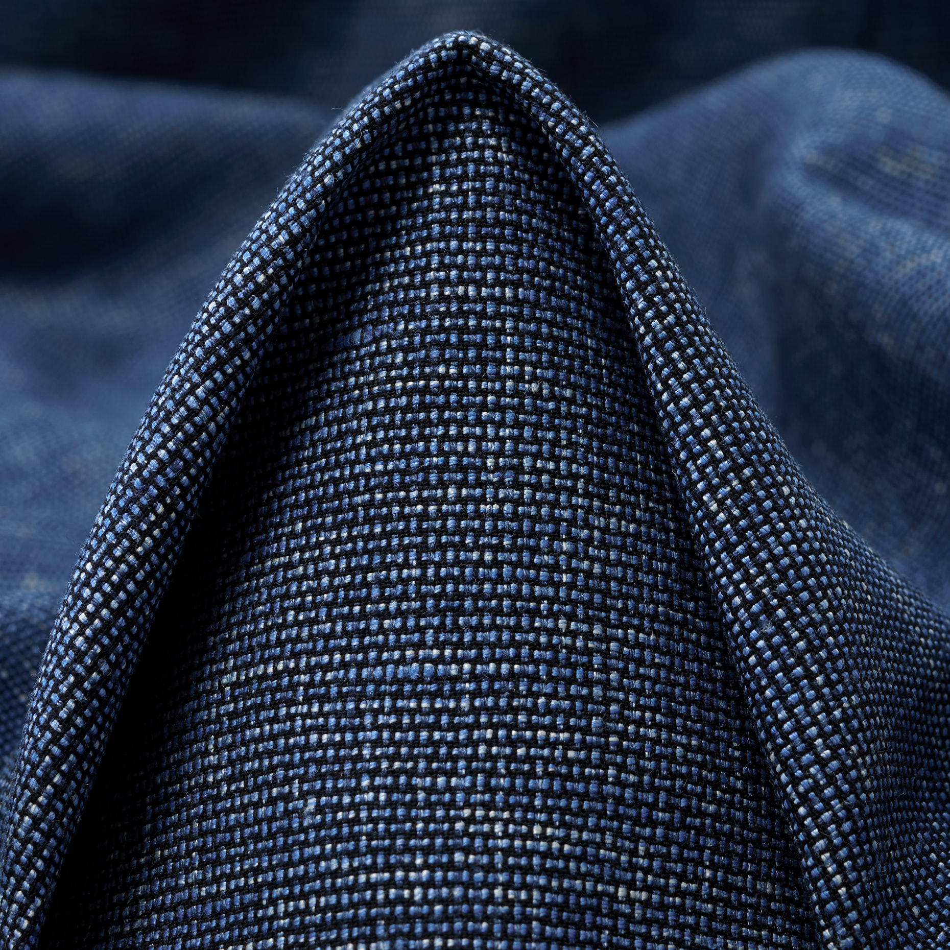 LINEN, COTTON, MICRO STRUCTURE, MOONLIGHT BLUE (F000044611)