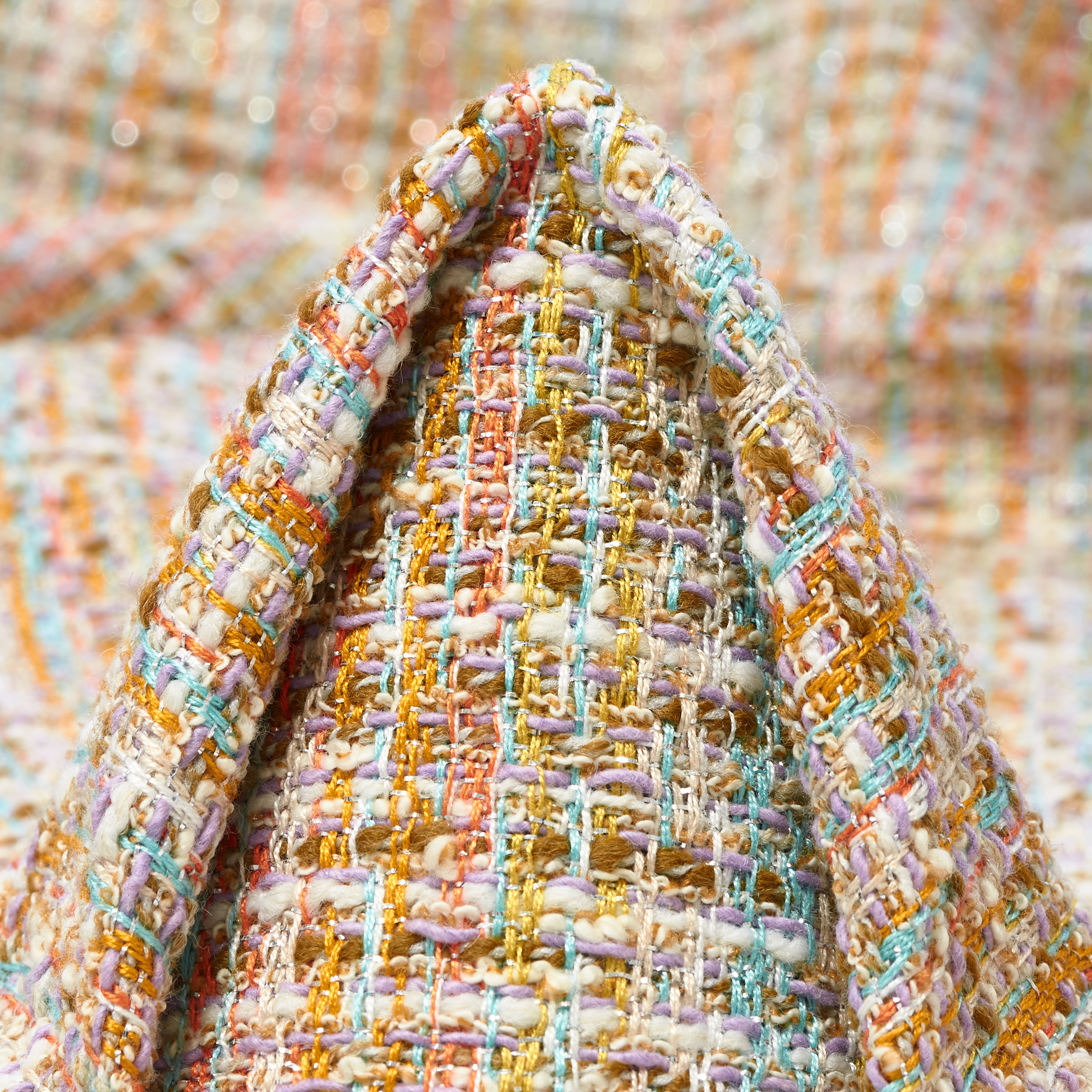 CHANEL, VISCOSE BLEND, LUREX, TROPICAL BREEZE&DESERT SUN (P000004940)