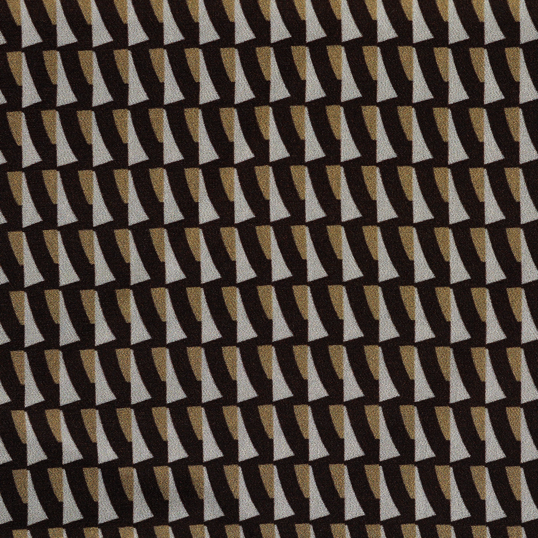 Krepa, Wiskoza, Wydrukowany, Macchiato&Raven Black (F000042315) - Tkana