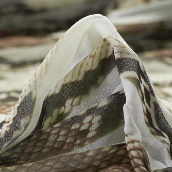 Plisowany, Drukowane, Animal, Tobacco Brown (F000028433)