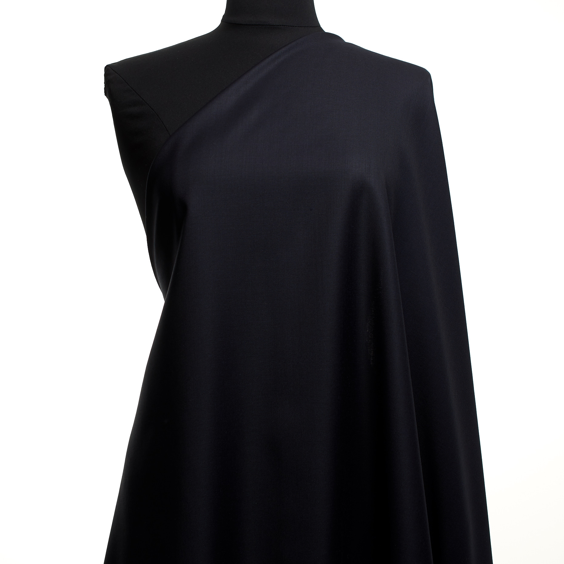 TWILL, WOOL, VISCOSE BLEND, JET BLACK (F000047375) - Mannequin