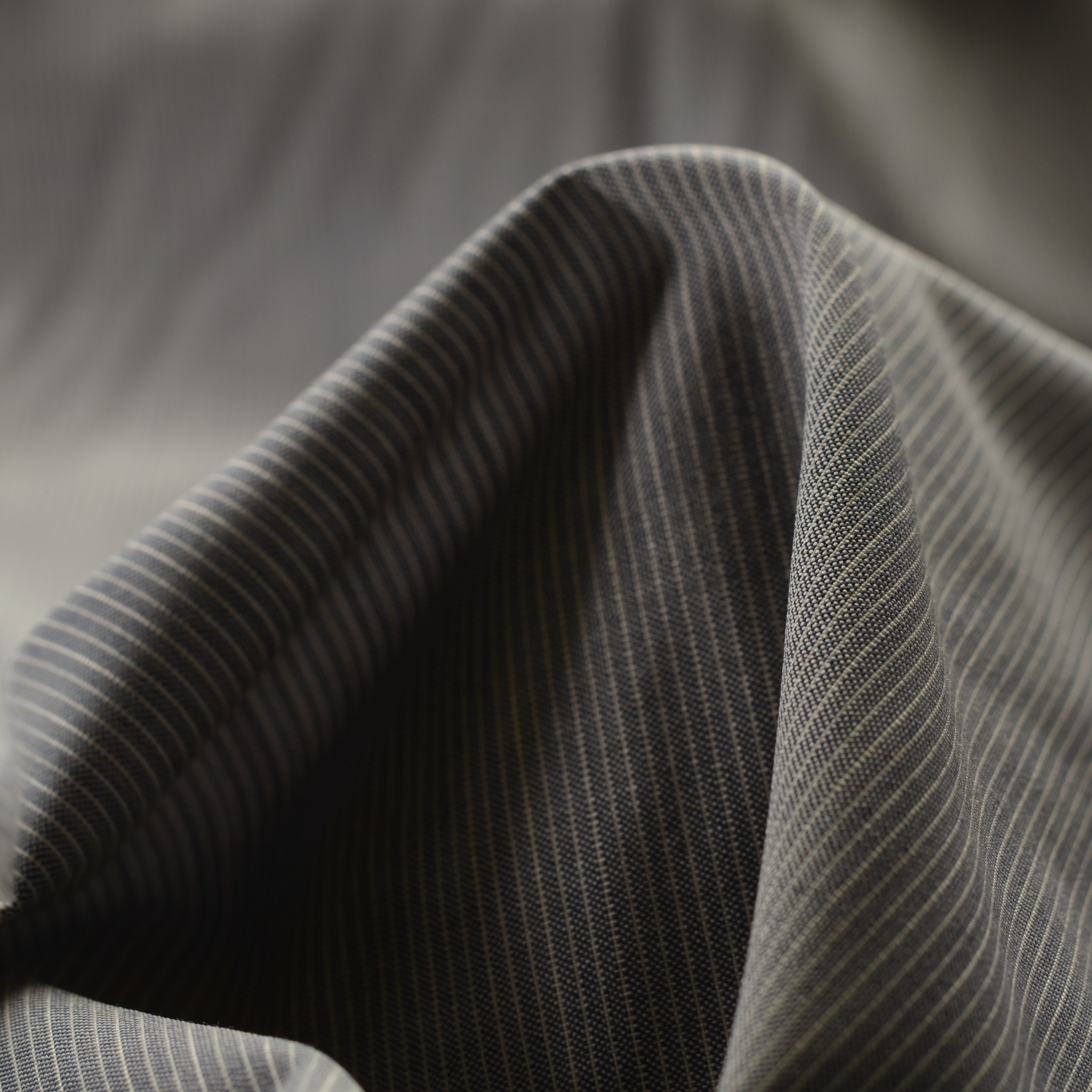 COOL WOOL, STRIPES, MELANGE, SILVER BLUE (F000013964)