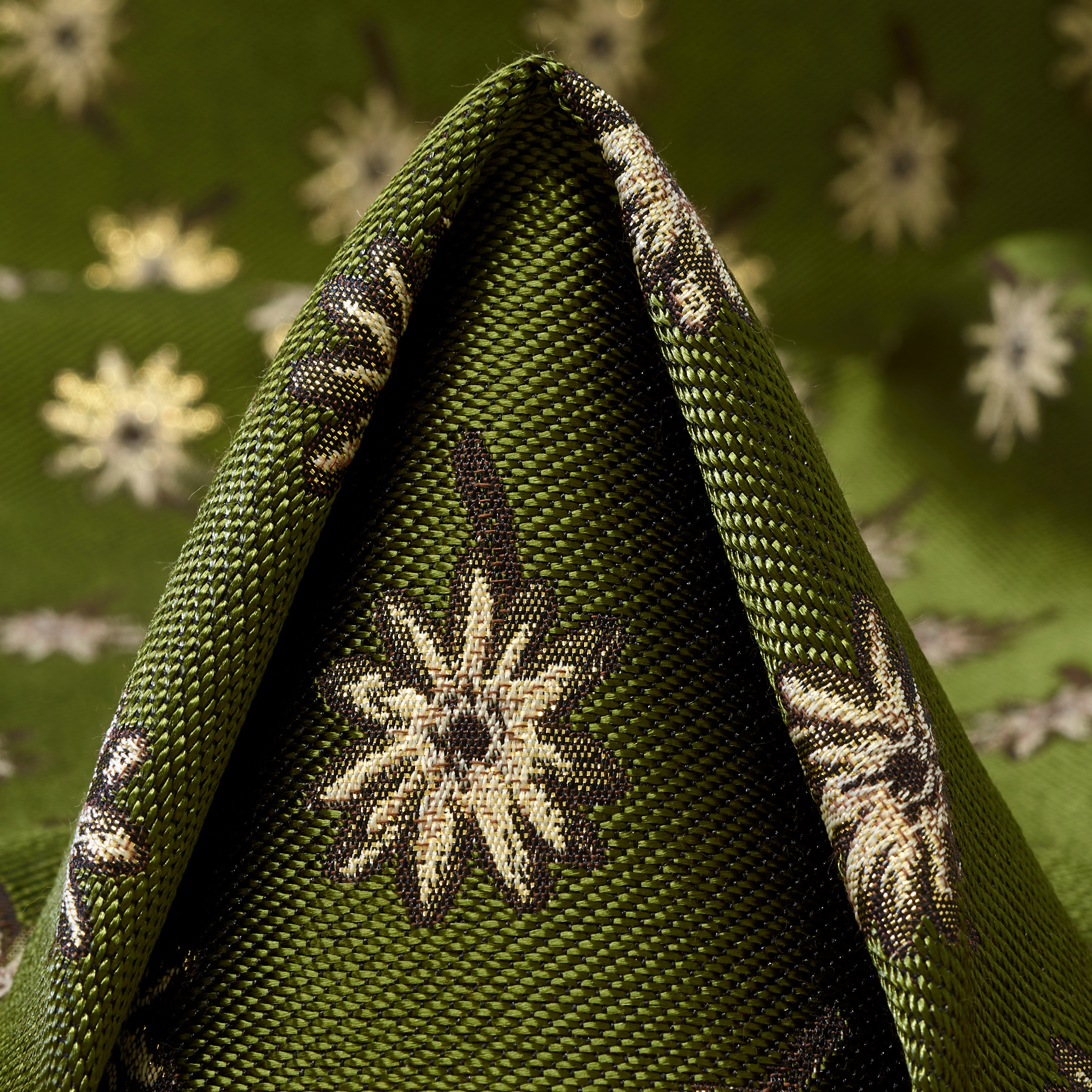 JACQUARD, FLORAL, AVOCADO&BONE WHITE (P000005050)