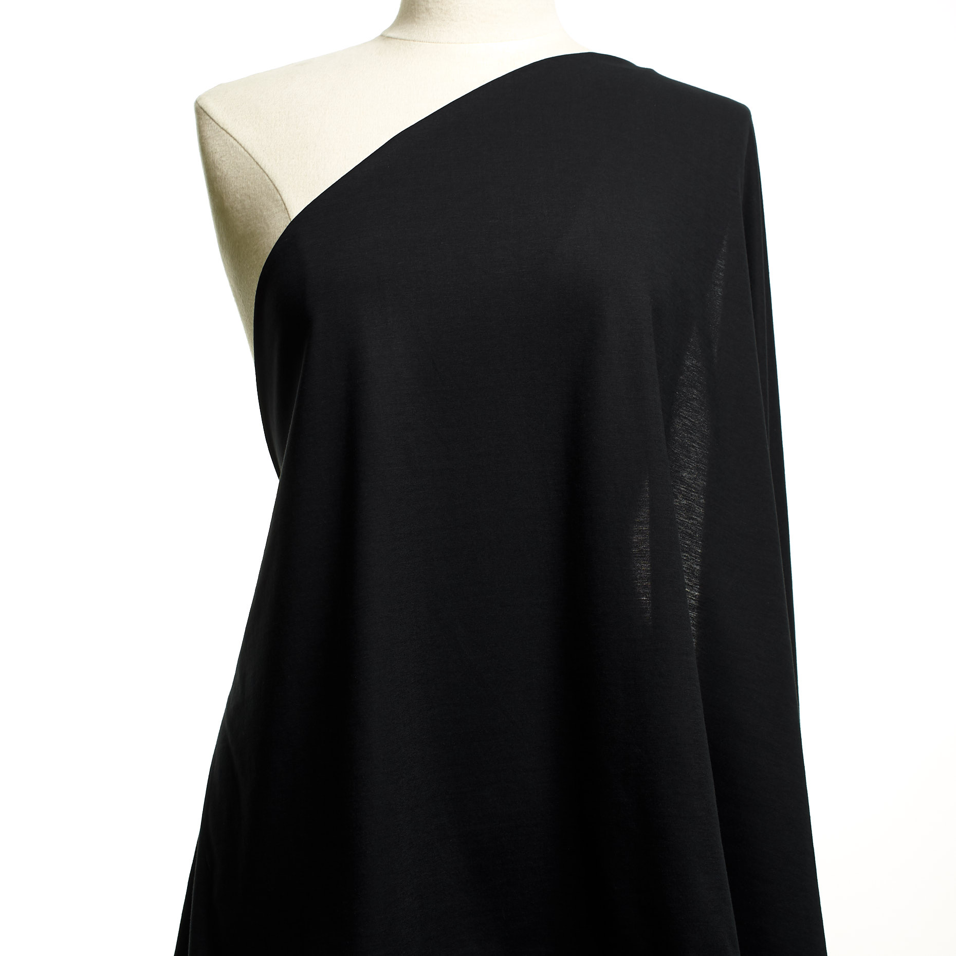 Single Jersey, Coton, Raven Black (F000046636) - Mannequin