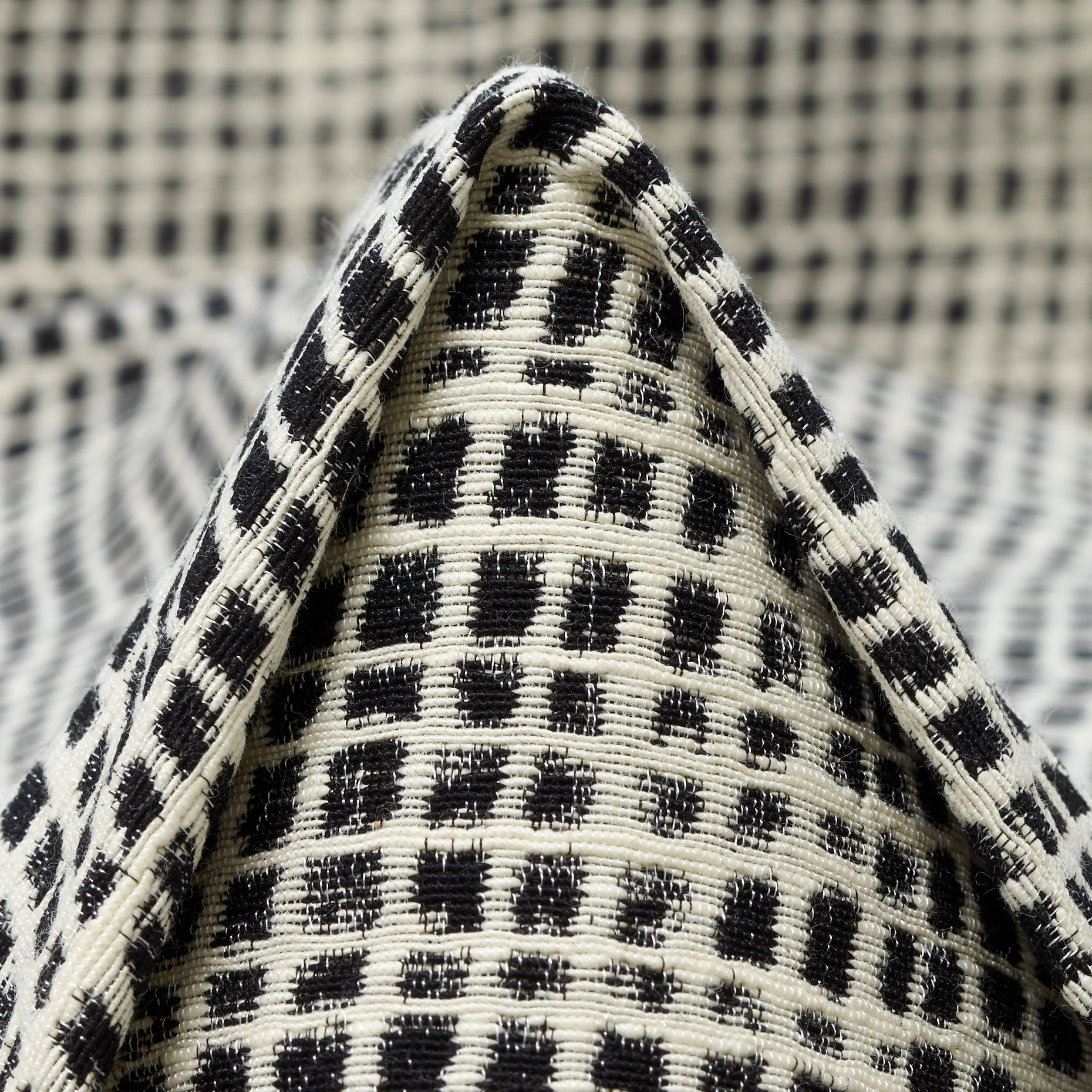 JACQUARD, COTTON, RAVEN BLACK&SNOW WHITE