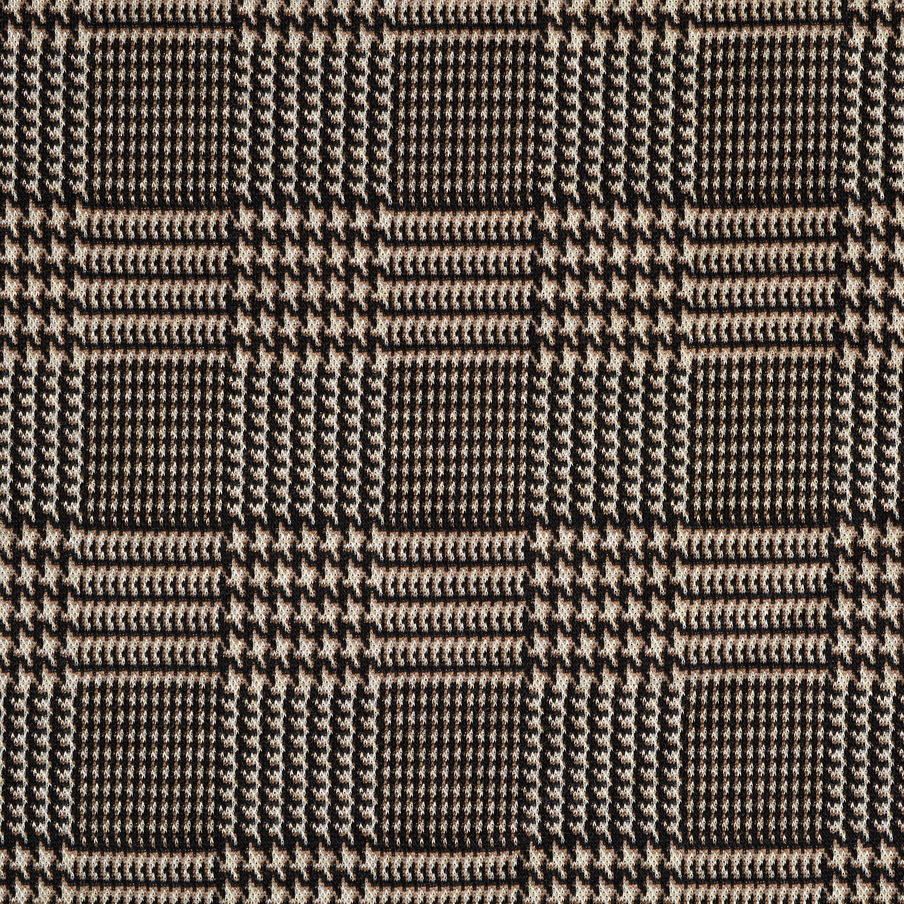 Jersey, Jacquard, Viscosa, Raven Black&Roasted Cashew (F000041599) - Trama