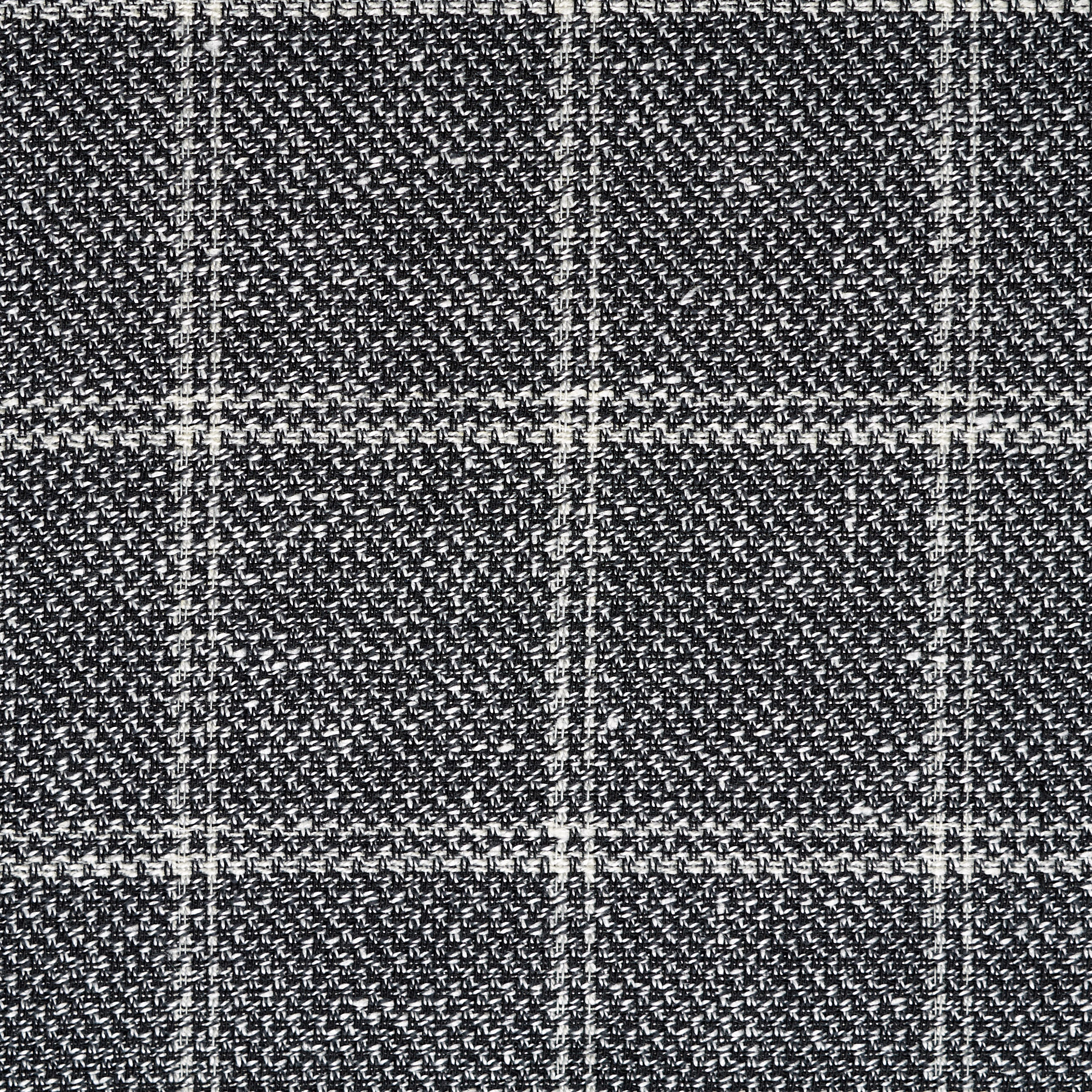 LINEN, WOOL, CHECK, VANILLA ICE&ANTHRACITE (F000044825) - Texture