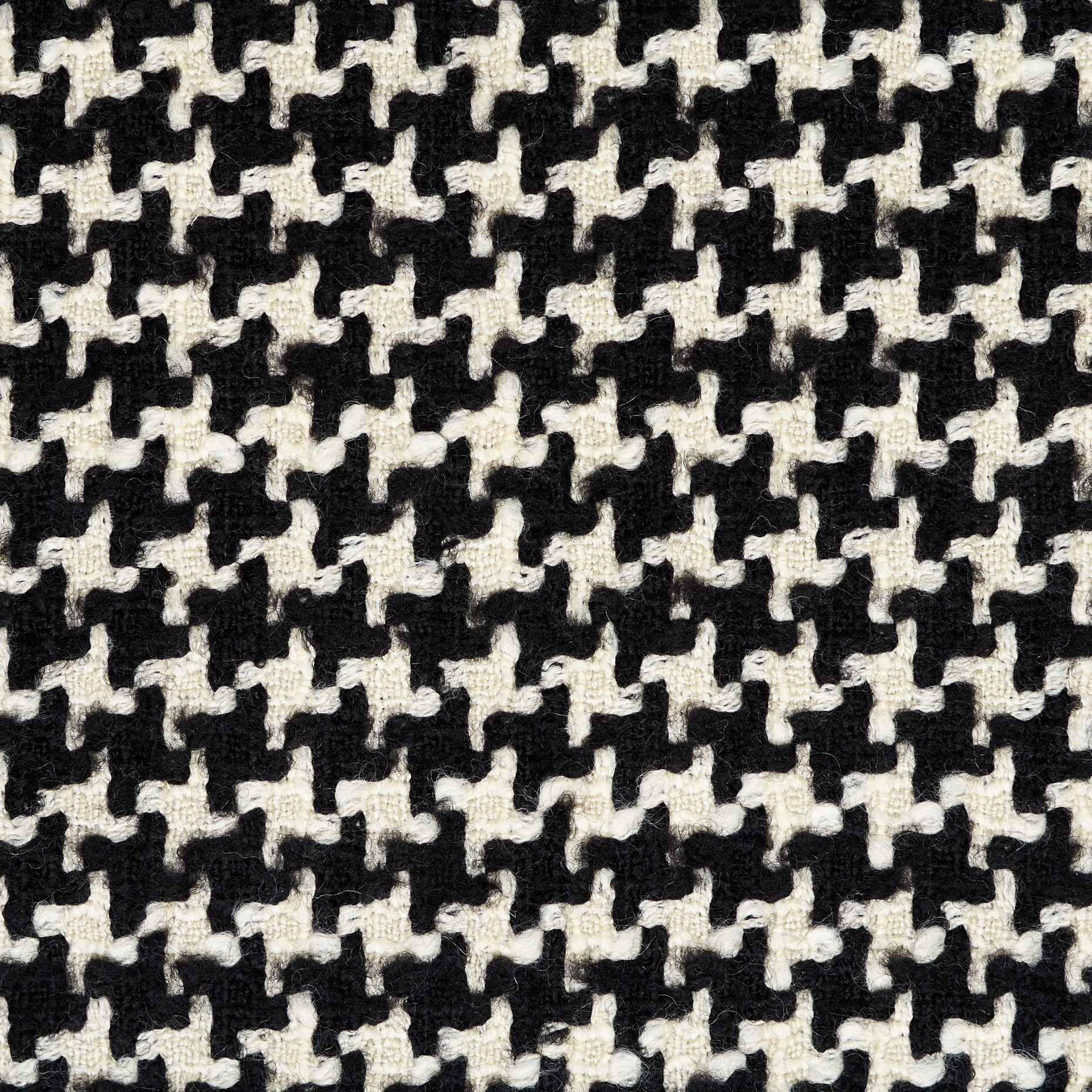 JACQUARD, VIRGIN WOOL, SNOW WHITE&RAVEN BLACK (F000045445) - Texture