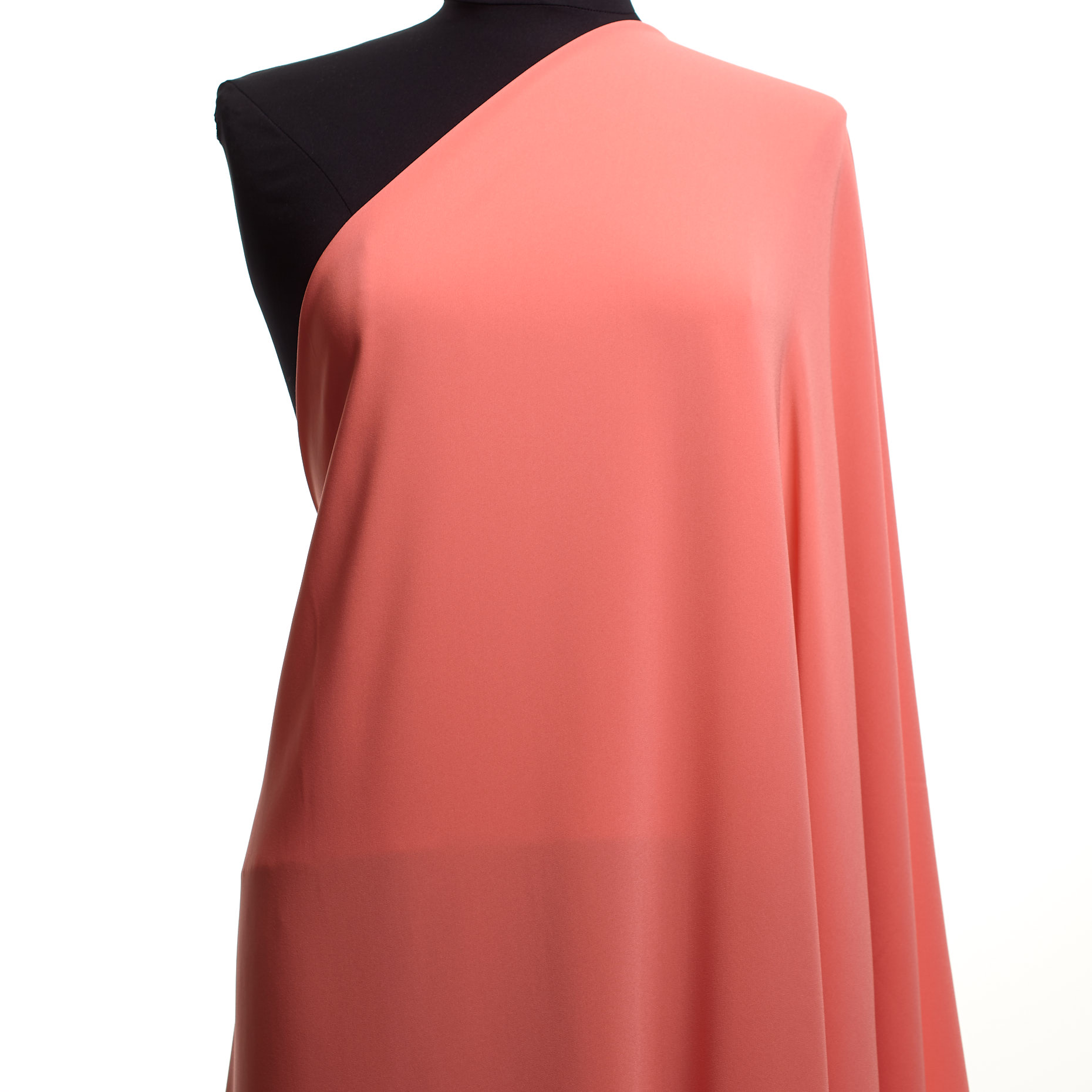 CRÊPE, TRIACETATE, DEEP SEA CORAL (F000041879) - Mannequin