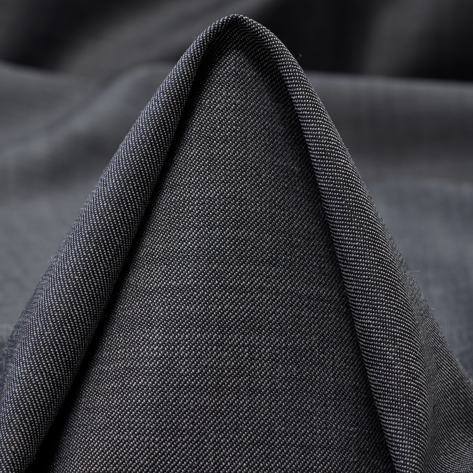TWILL, VIRGIN WOOL, ELASTIC, STEEL GRAY