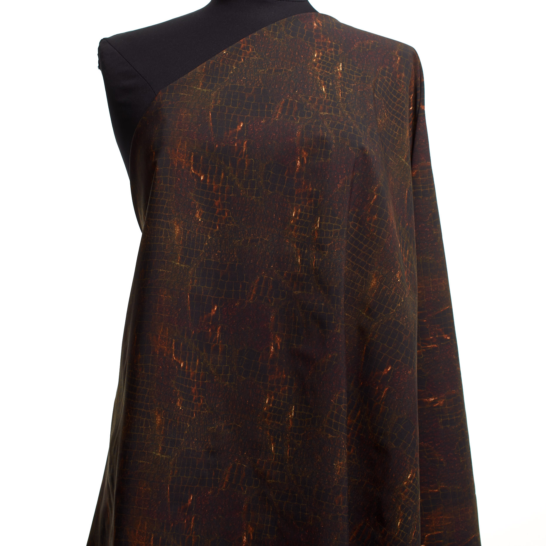 Techno Jersey, Drukowane, Wysoka elastyczność, Hot Fudge (F000041318) - Manekin