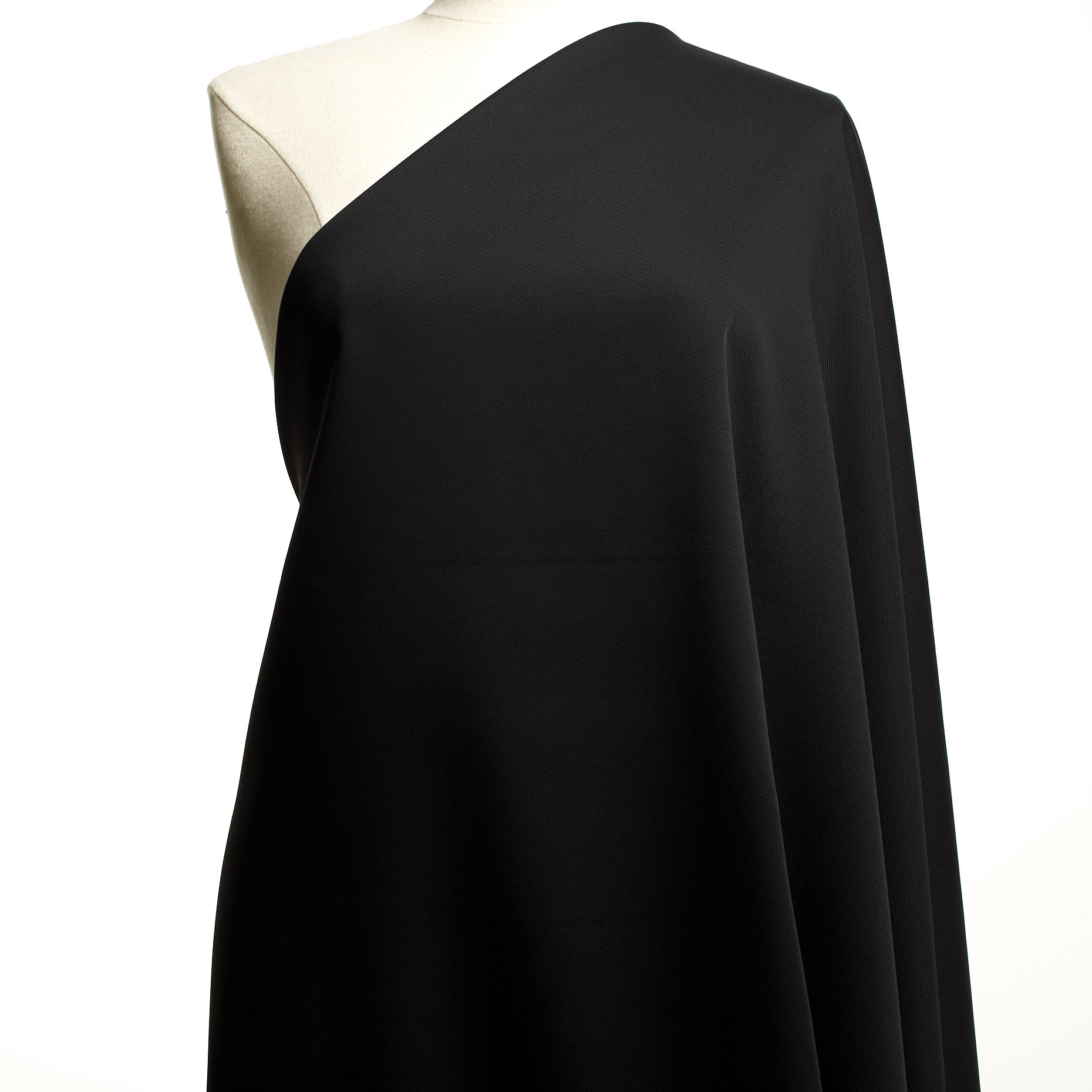 PIQUÉ, VISCOSE BLEND, ELASTIC, JET BLACK (F000029823) - Mannequin