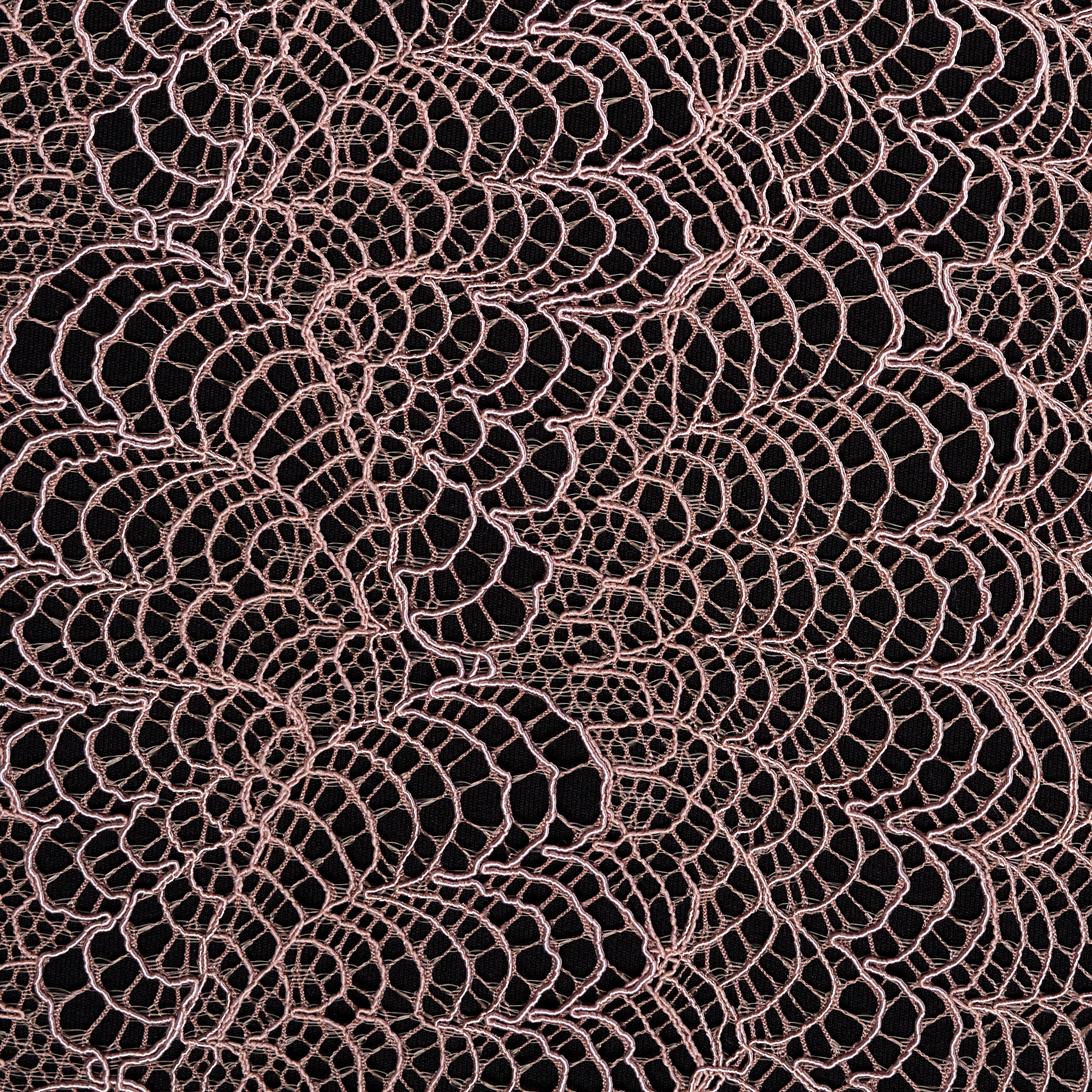 Dentelle, Ramié Mixte, Elástique, Mauve Chalk (F000045431) - Tissage