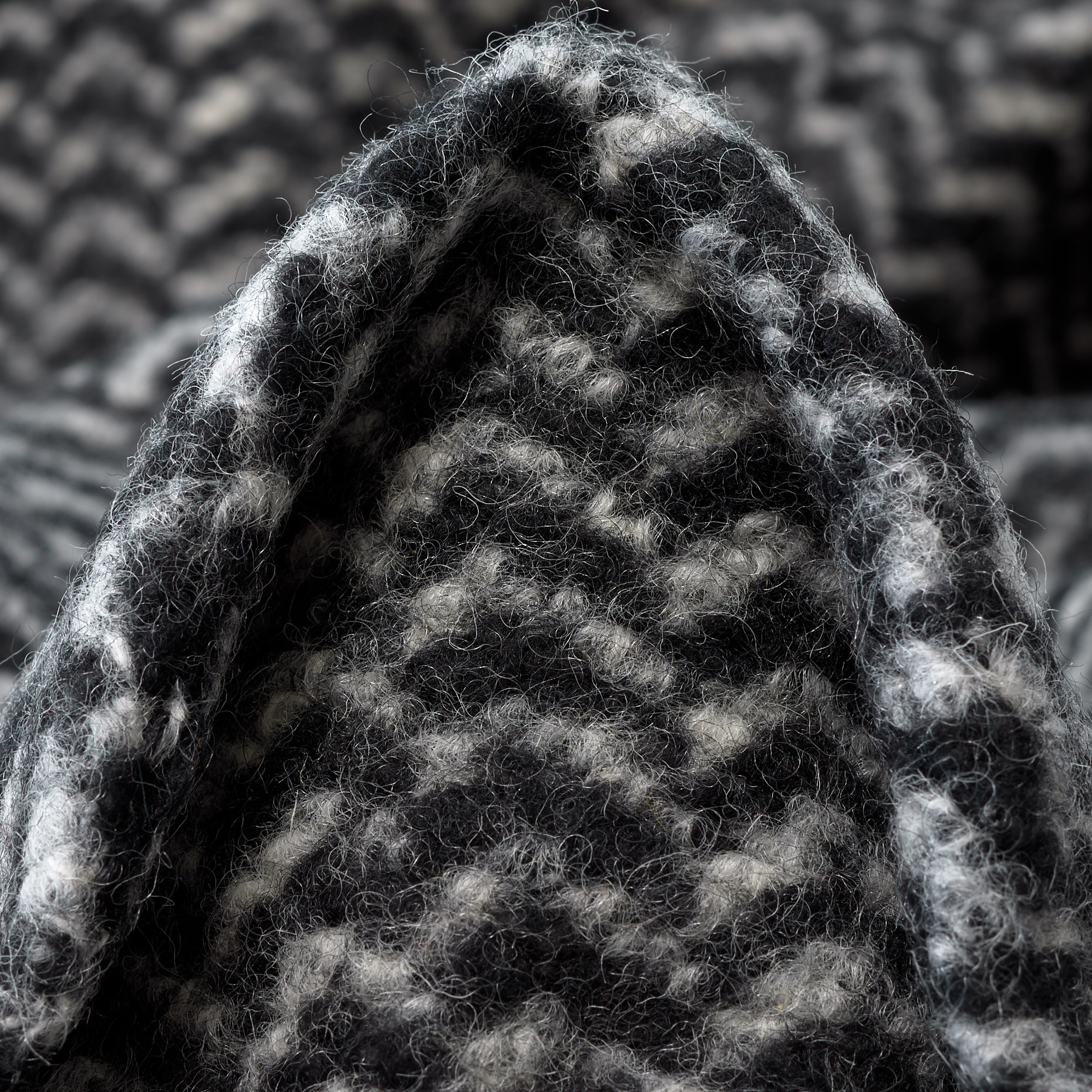 Tricot, Lana Hervida, Jaspeado, Vaporous Gray&Raven Black (F000034052)