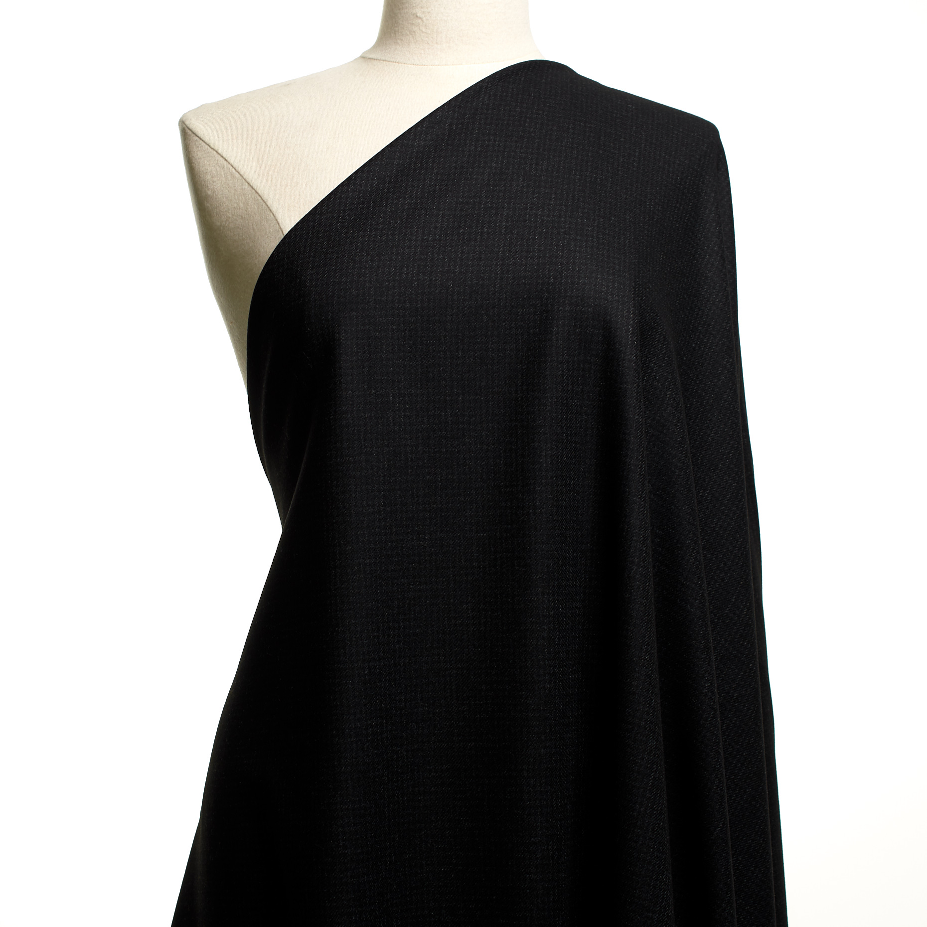 Flanela, Wełna, Ramy, Black Ink (F000047461) - Manekin