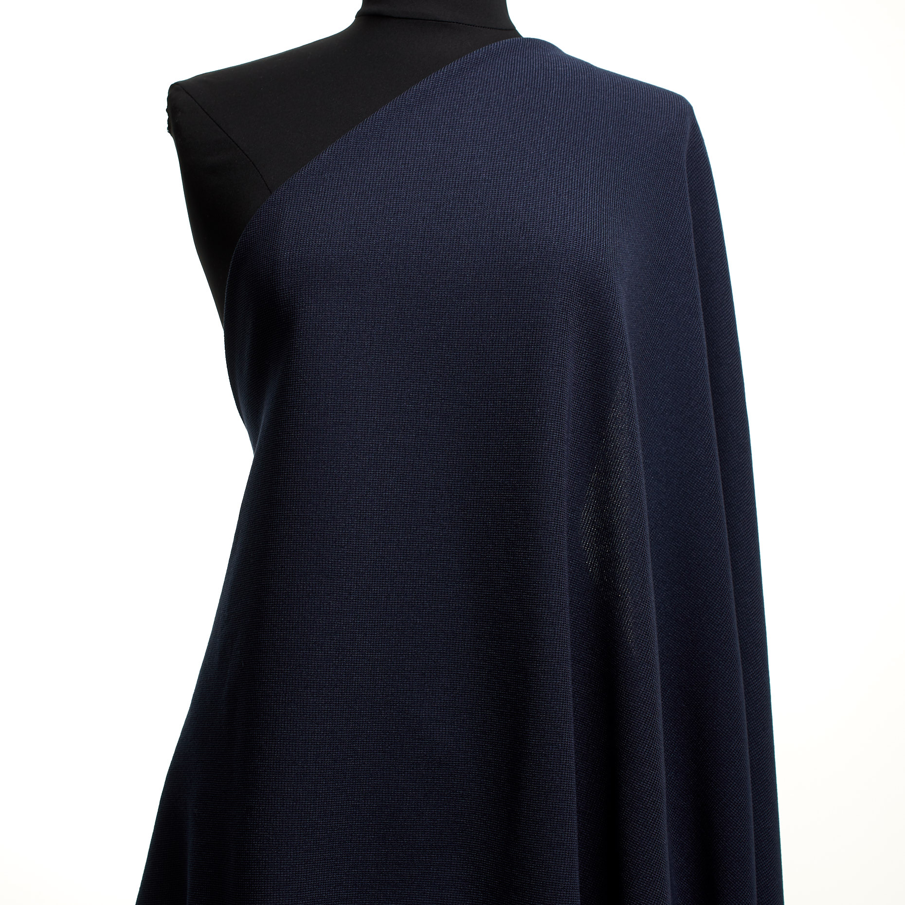 JERSEY, COTTON BLEND, MELANGE, MEDIEVAL BLUE (F000044558) - Mannequin