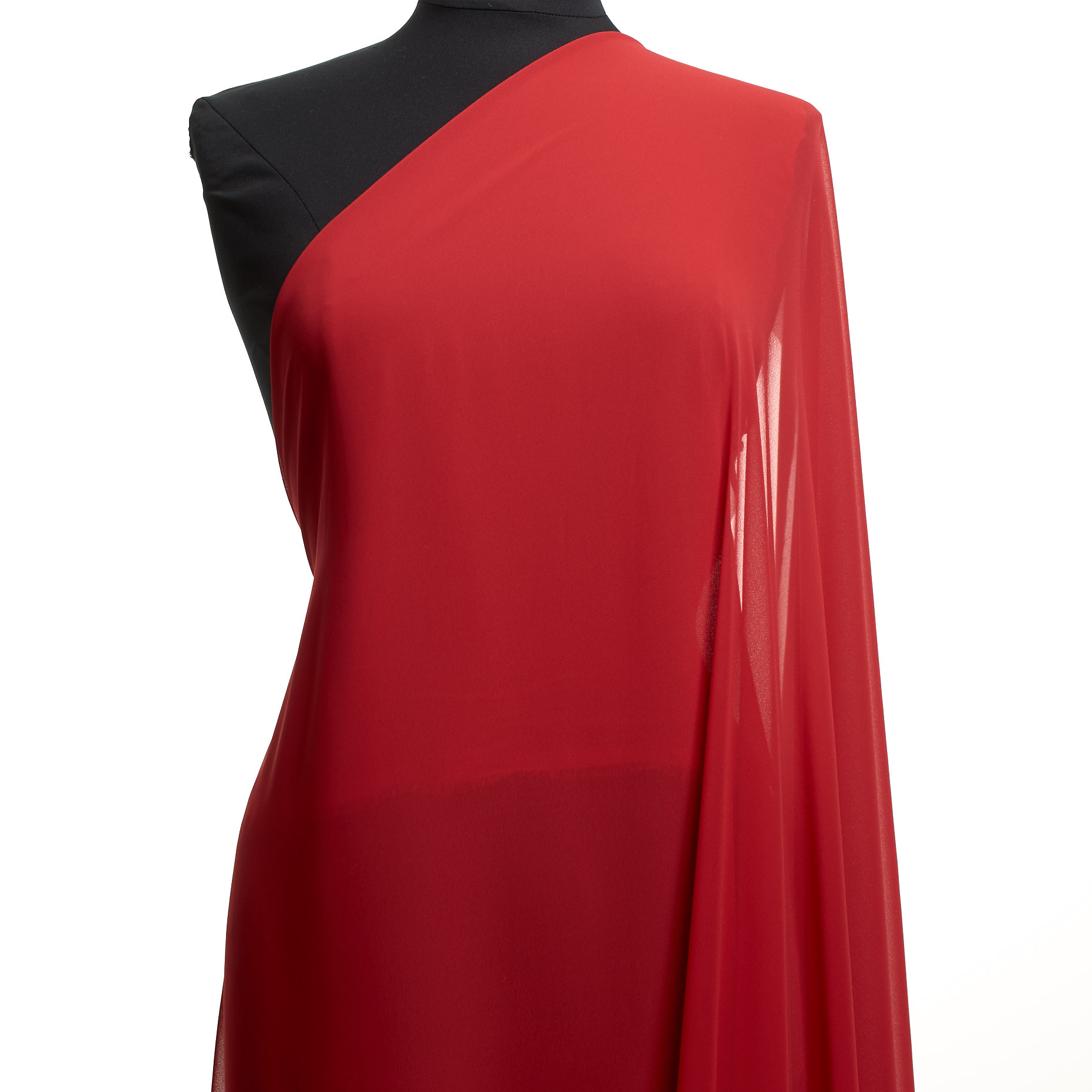 CHIFFON, CRÊPE, TRANSPARENT, SALSA (F000035587) - Mannequin