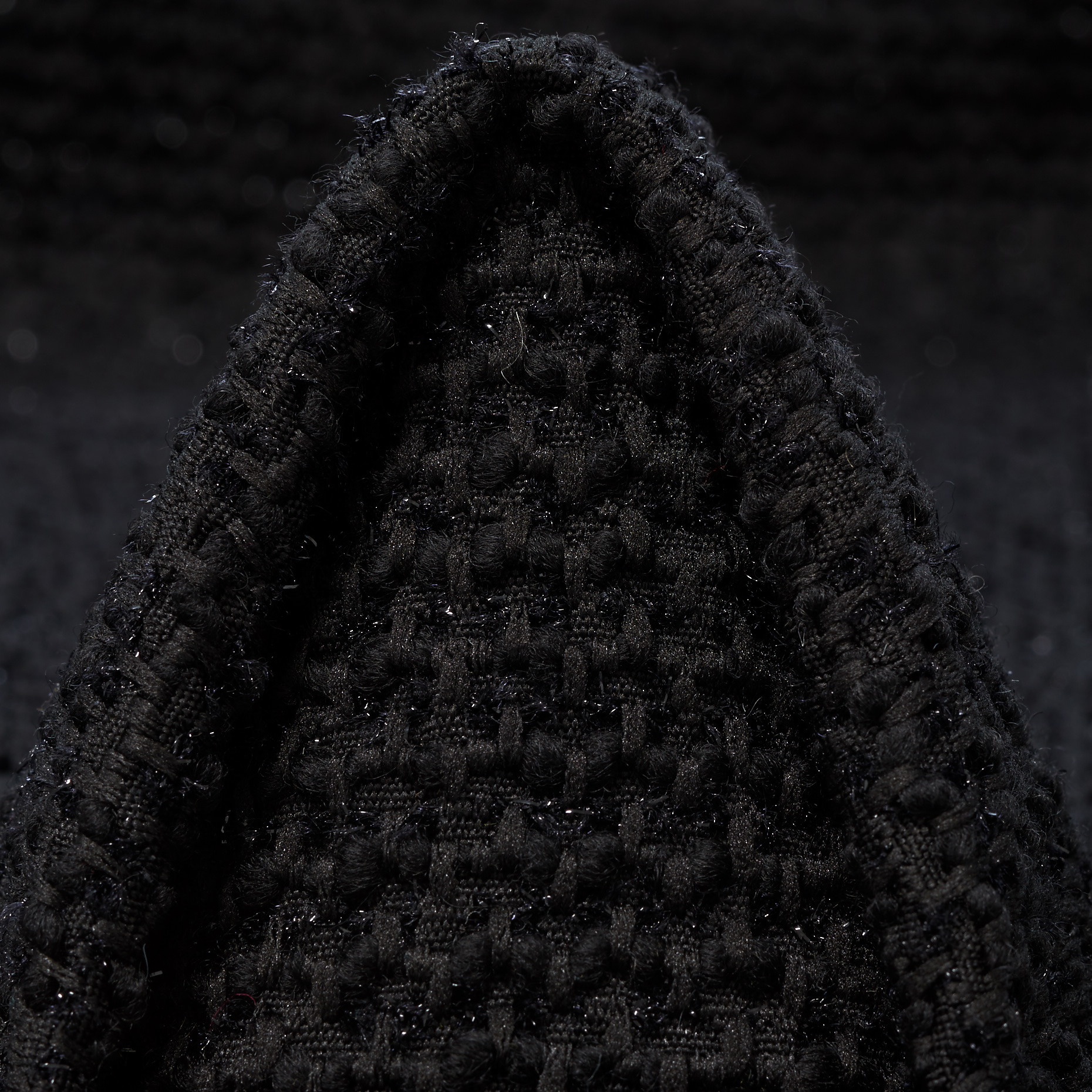 CHANEL, COTTON BLEND, LUREX, RAVEN BLACK (P000004160)