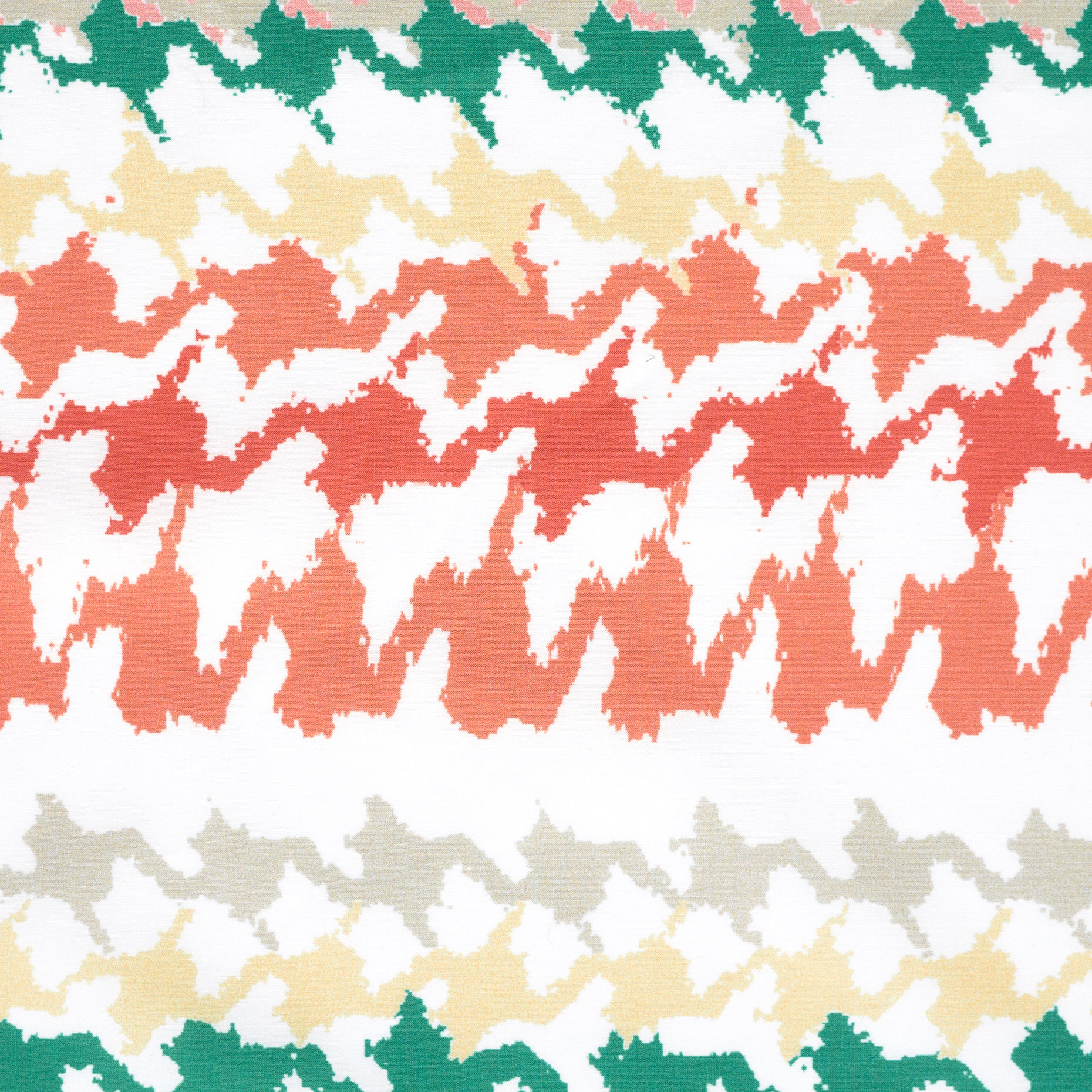 POPLIN, COTTON, PRINTED, BRILLIANT WHITE&TURQUOISE (F000038012) - Texture