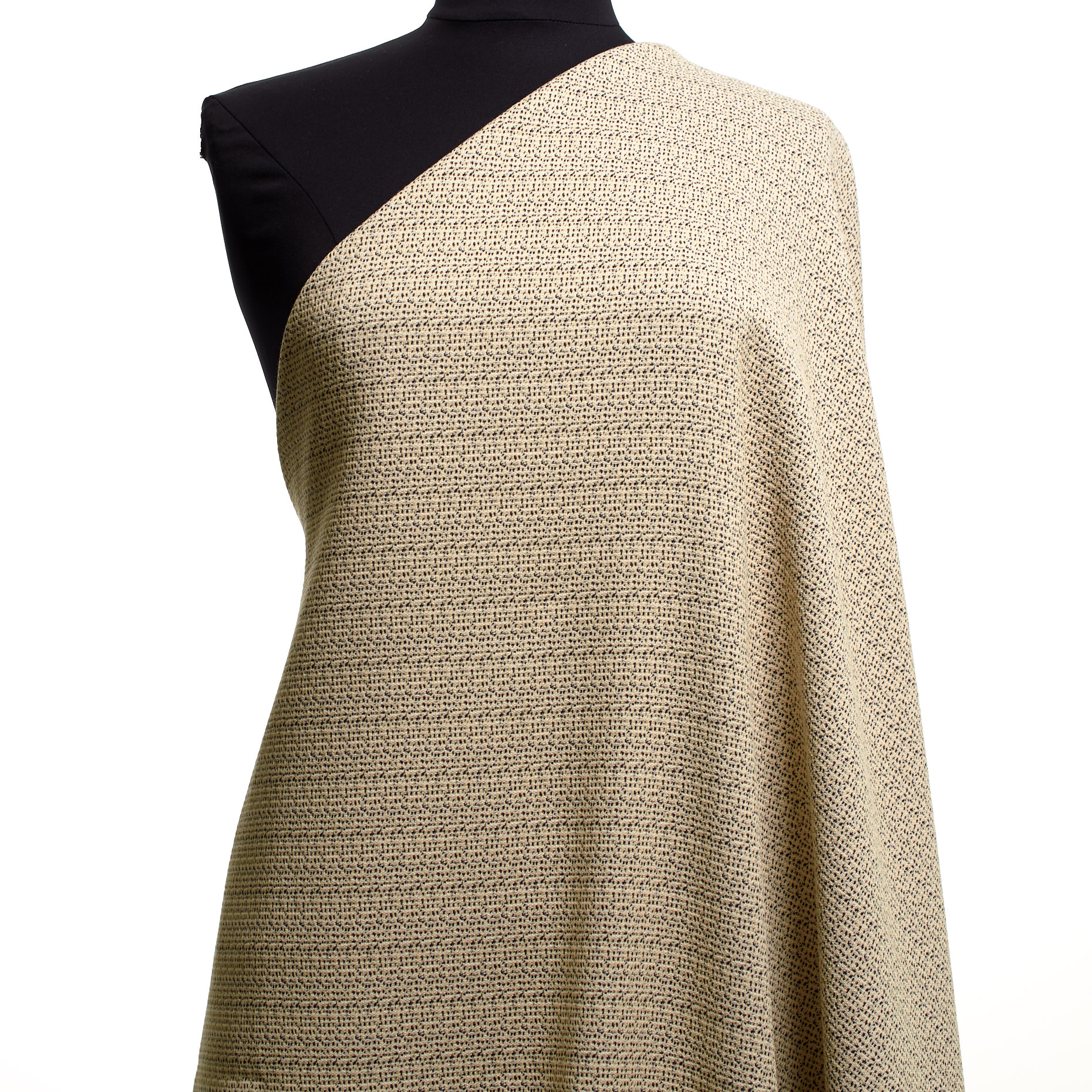 JACQUARD, COTTON, VISCOSE, VANILLA ICE&RAVEN BLACK (F000042568) - Mannequin